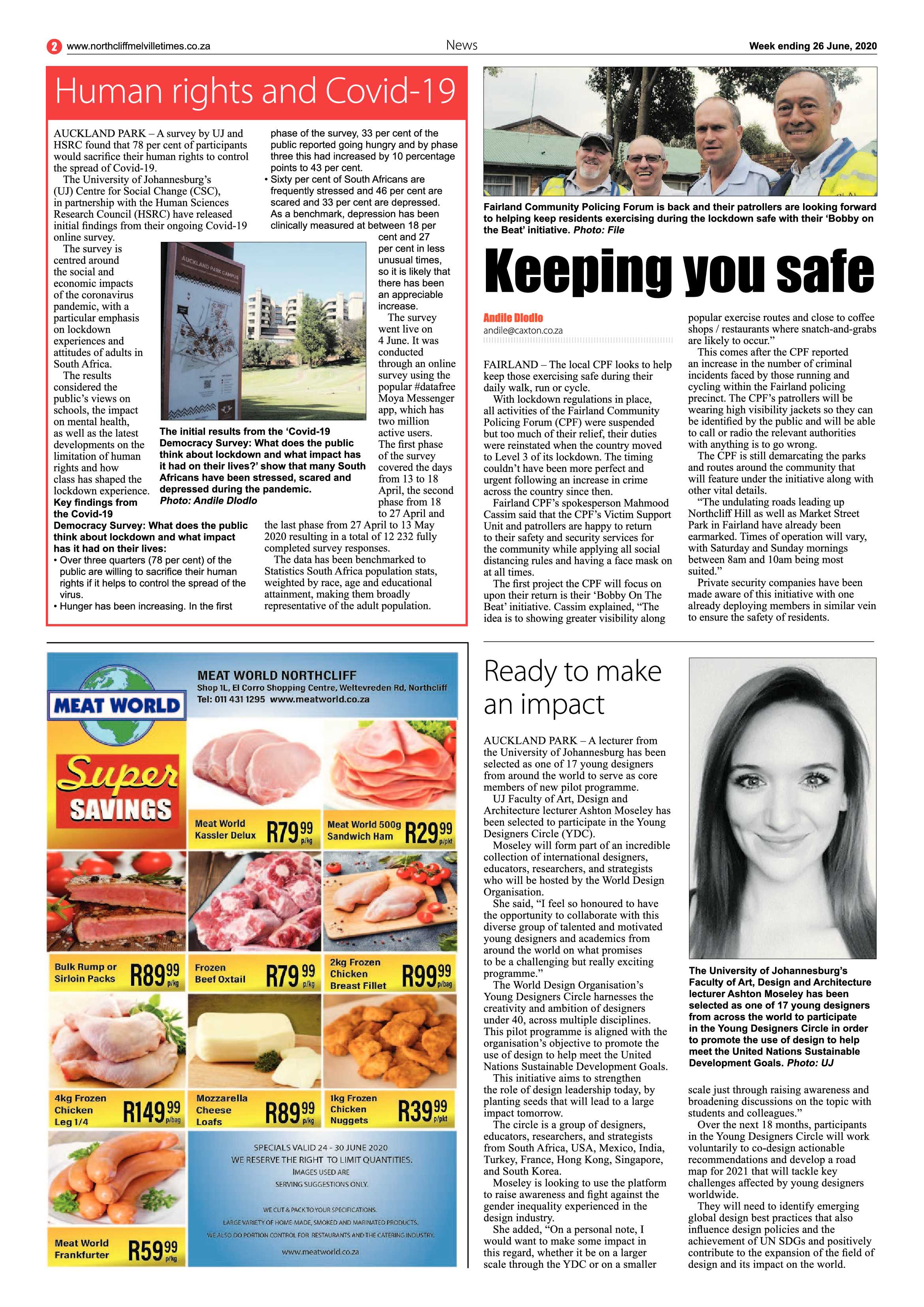 Northcliff Melville Times 26 June 2020 page 2