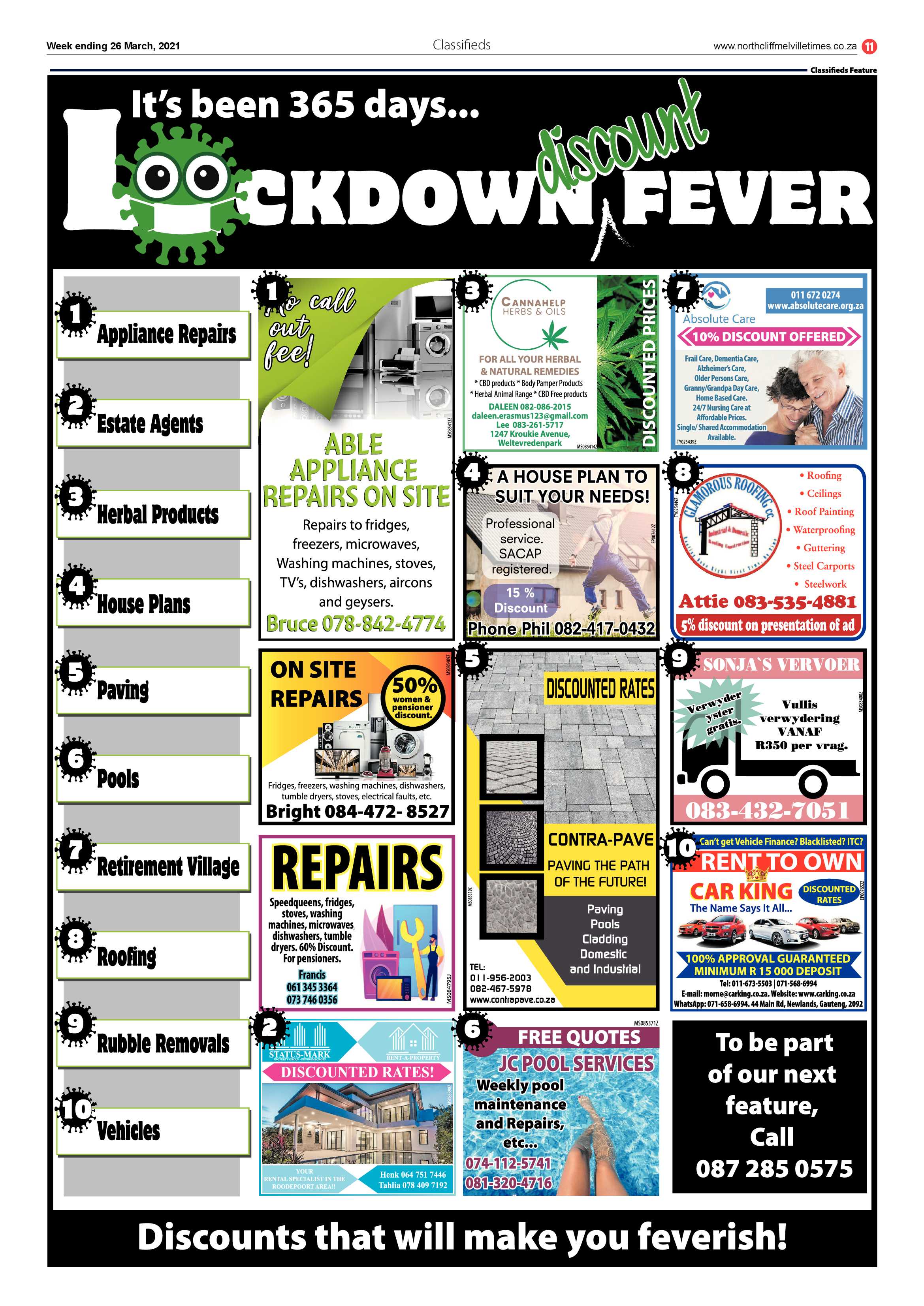 Northcliff Melville Times 26 March 2021 page 11