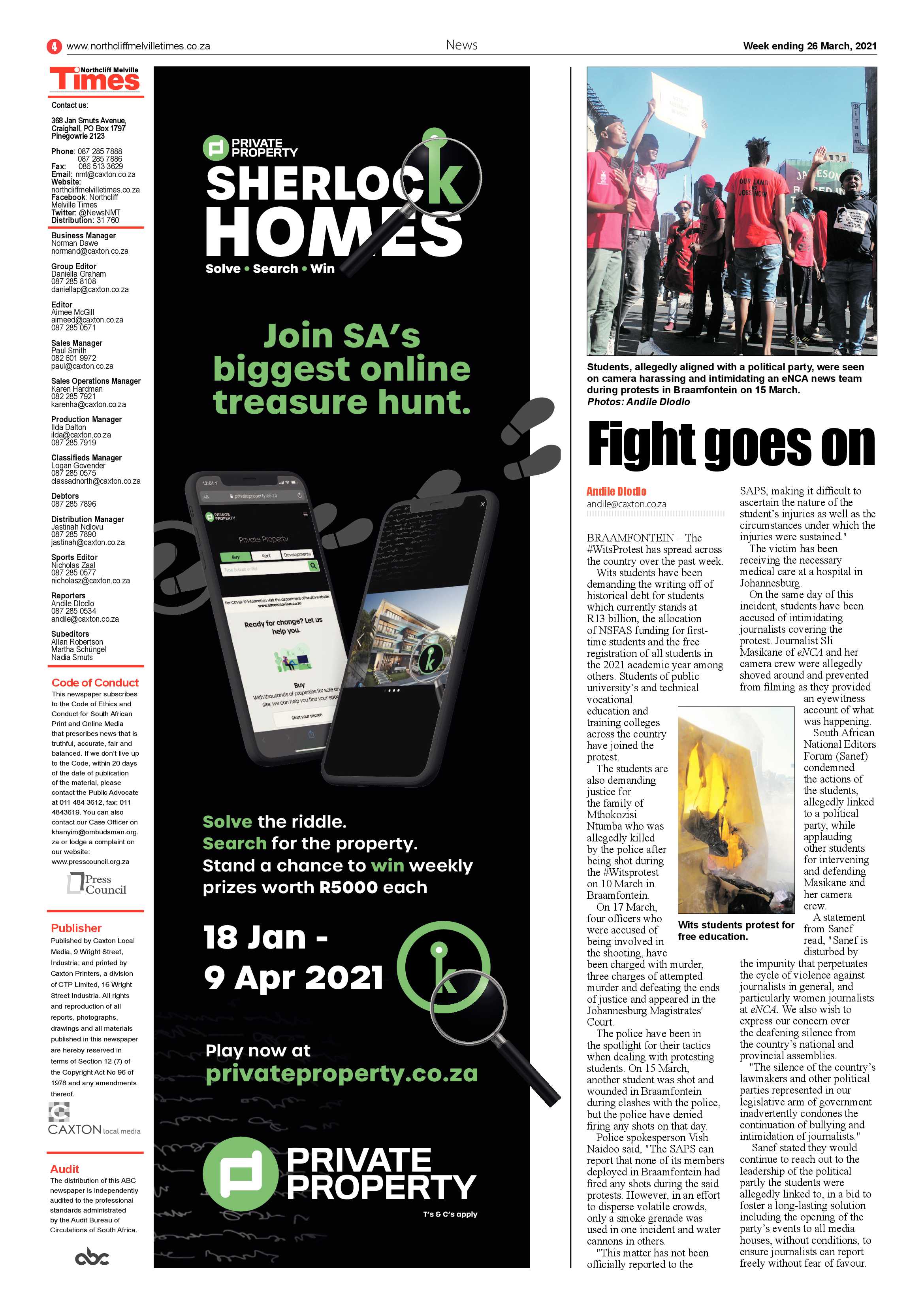 Northcliff Melville Times 26 March 2021 page 4