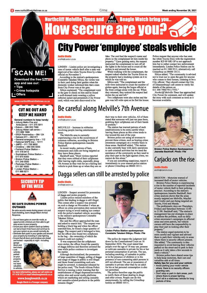 Northcliff Melville Times 26 November 2021 page 2