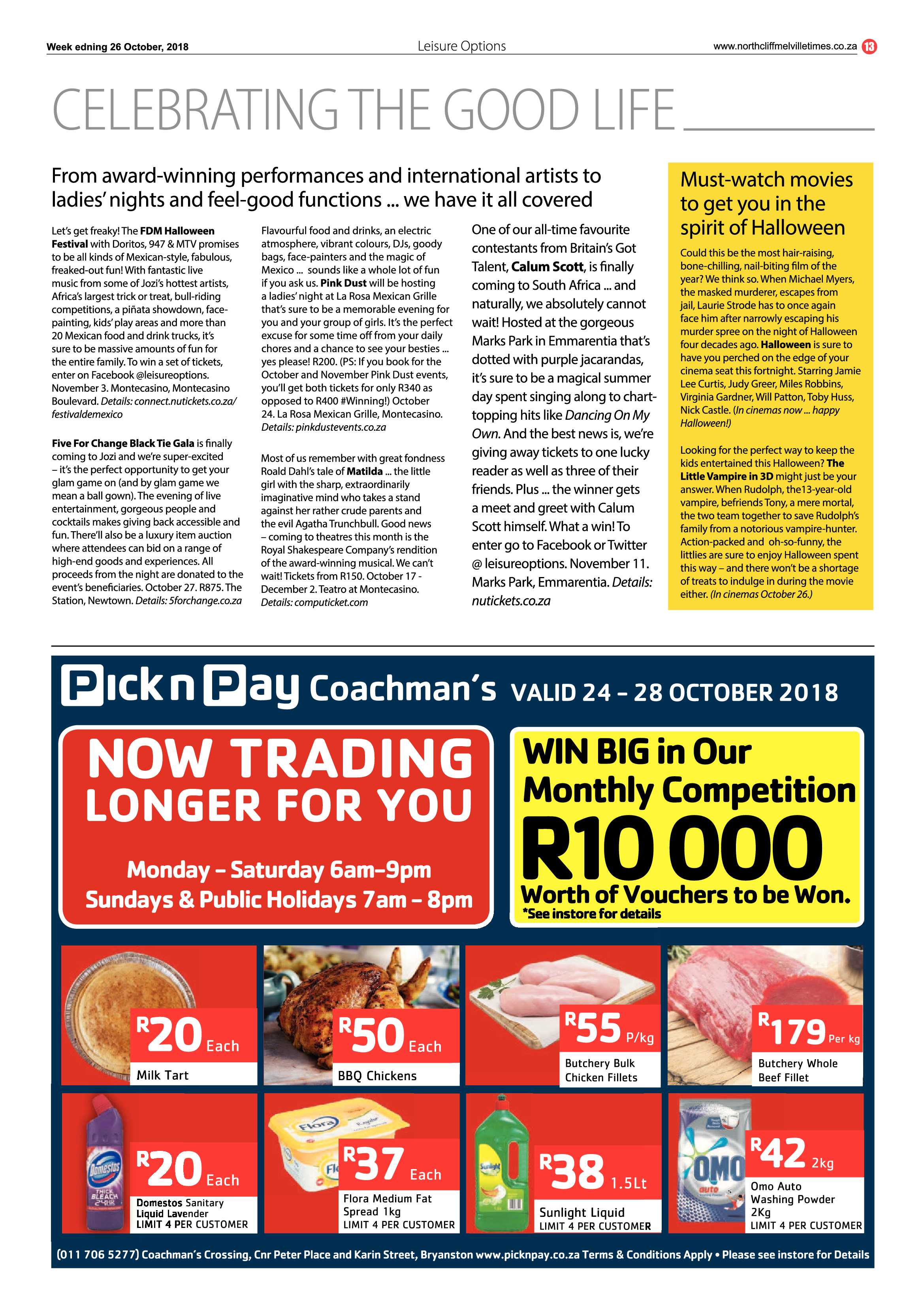 Northcliff Melville Times 26 October 2018 page 13