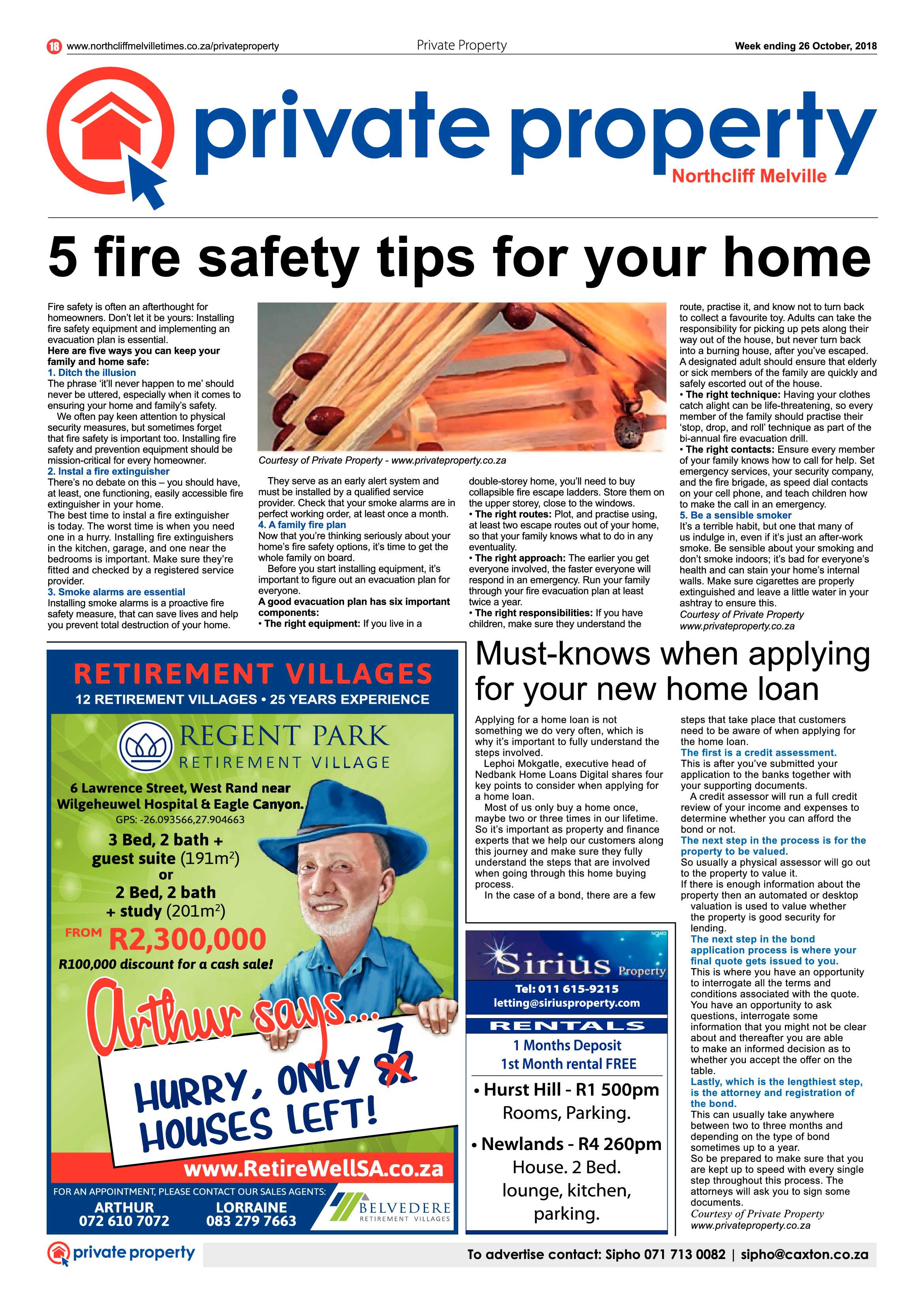 Northcliff Melville Times 26 October 2018 page 18