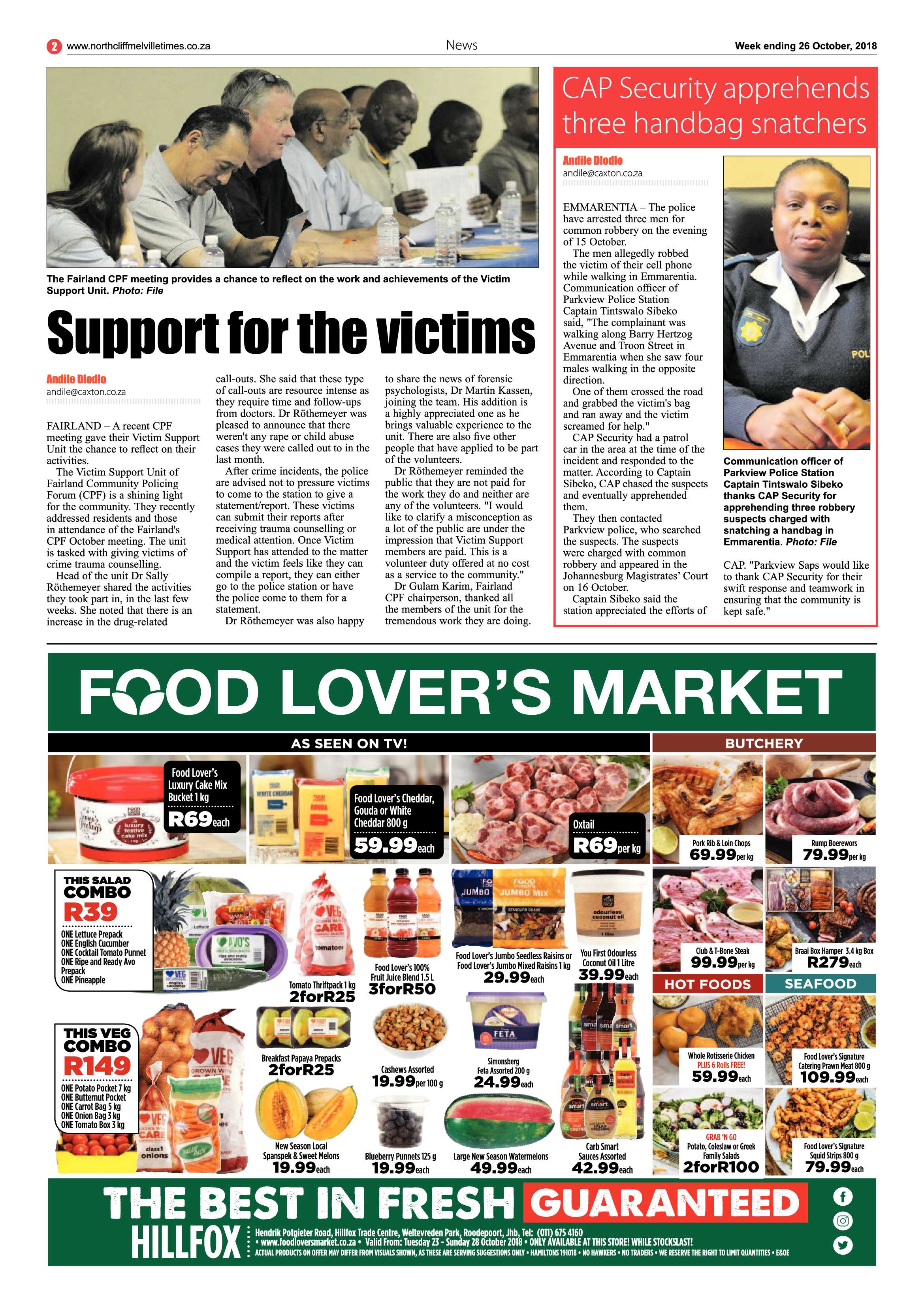Northcliff Melville Times 26 October 2018 page 2