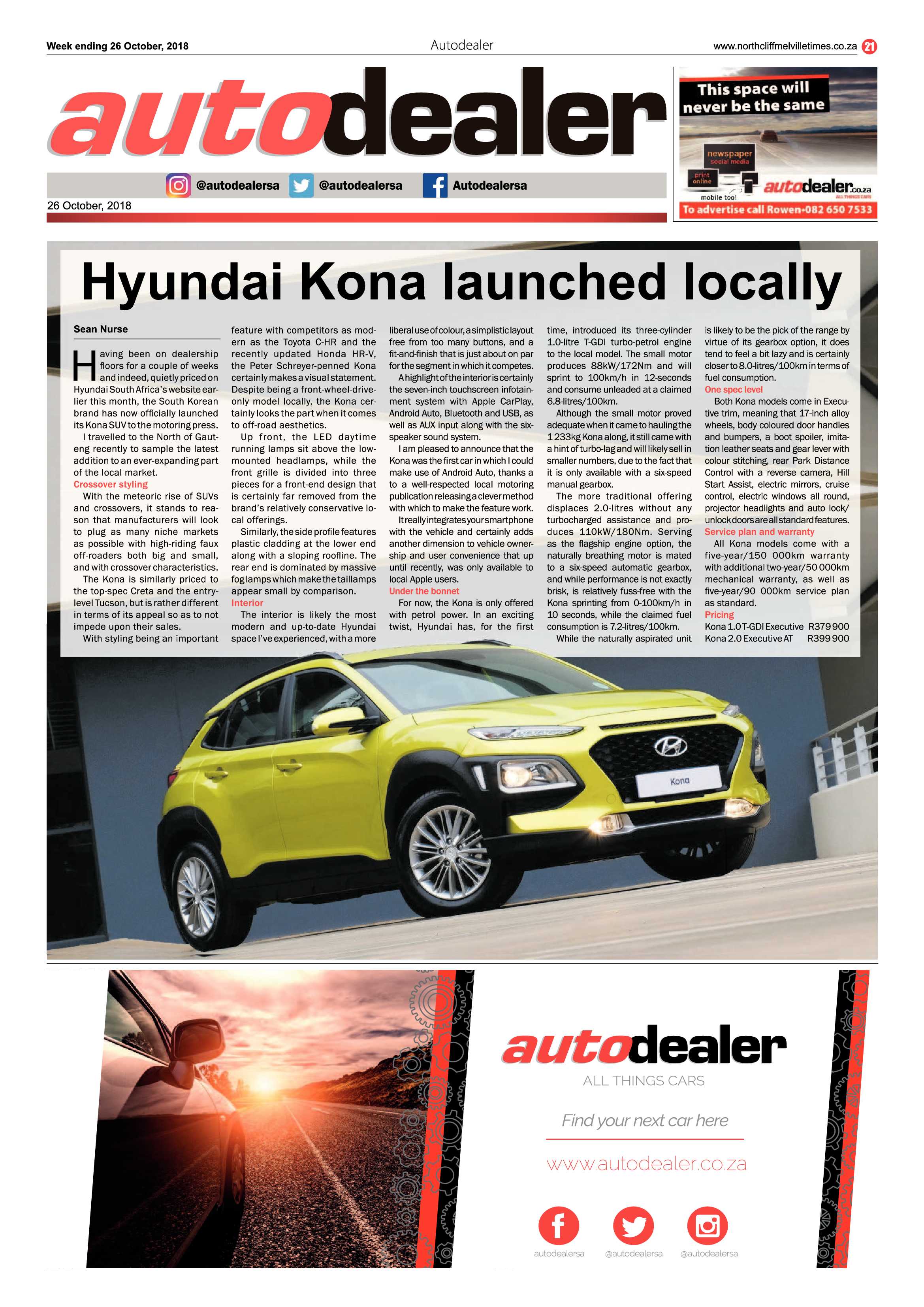 Northcliff Melville Times 26 October 2018 page 21