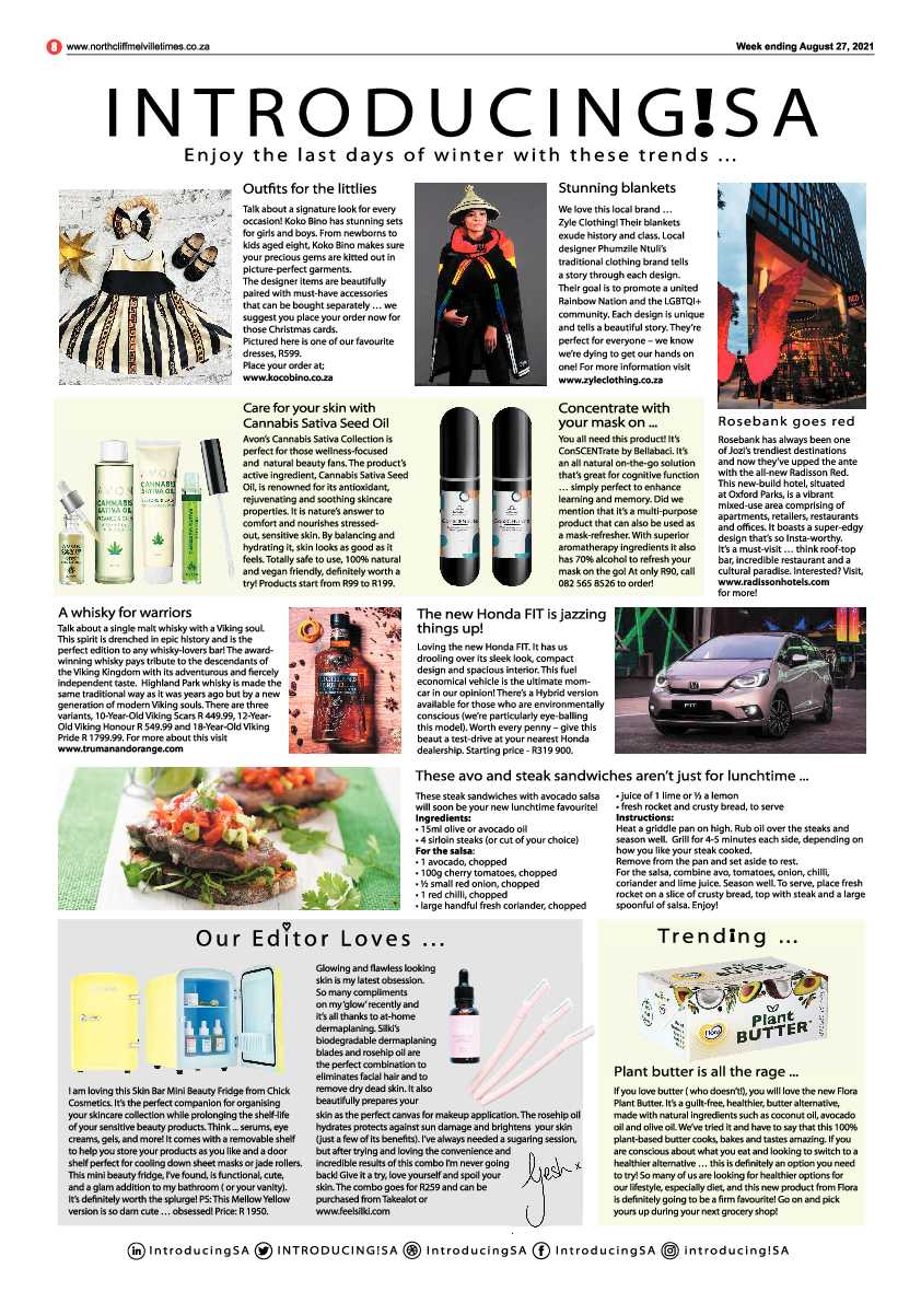 Northcliff Melville Times  27 August 2021 page 8