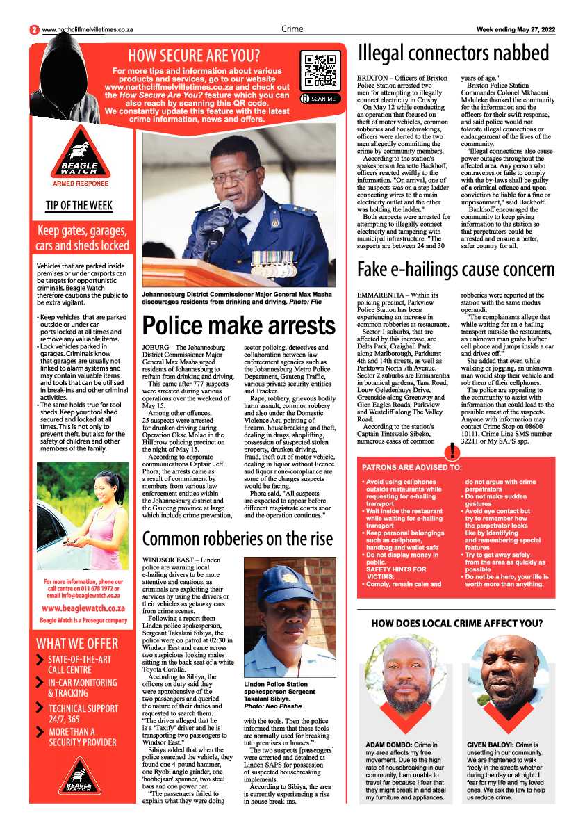 Northcliff Melville Times 27 May 2022 page 2