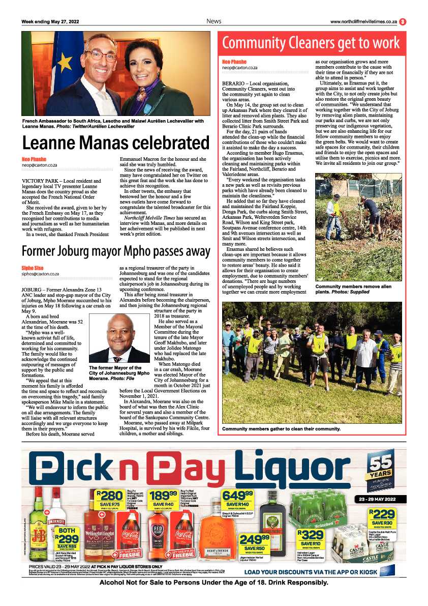 Northcliff Melville Times 27 May 2022 page 3