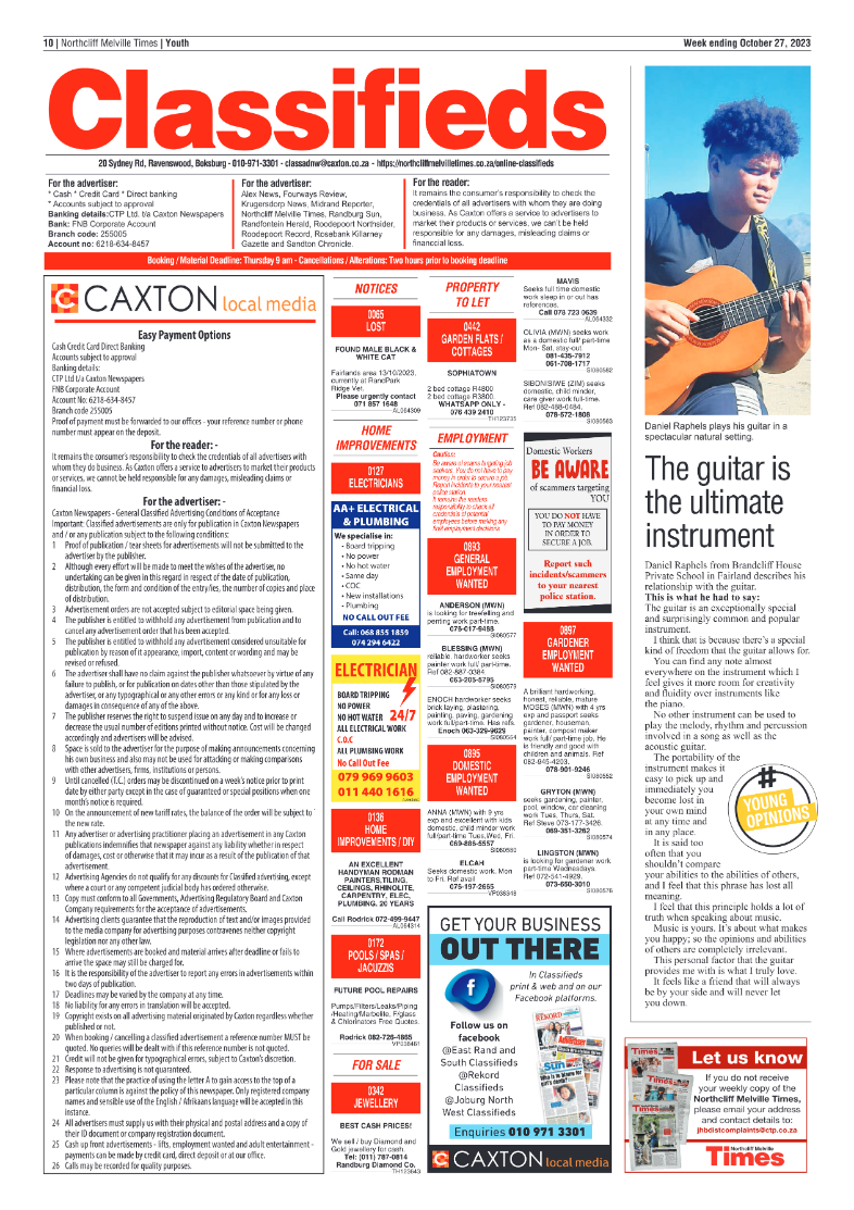 Northcliff Melville Times 27 October 2023 page 10