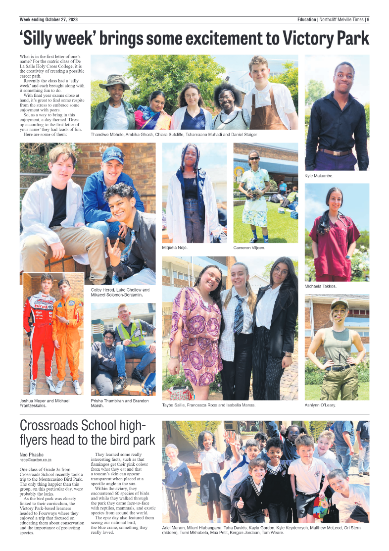 Northcliff Melville Times 27 October 2023 page 9
