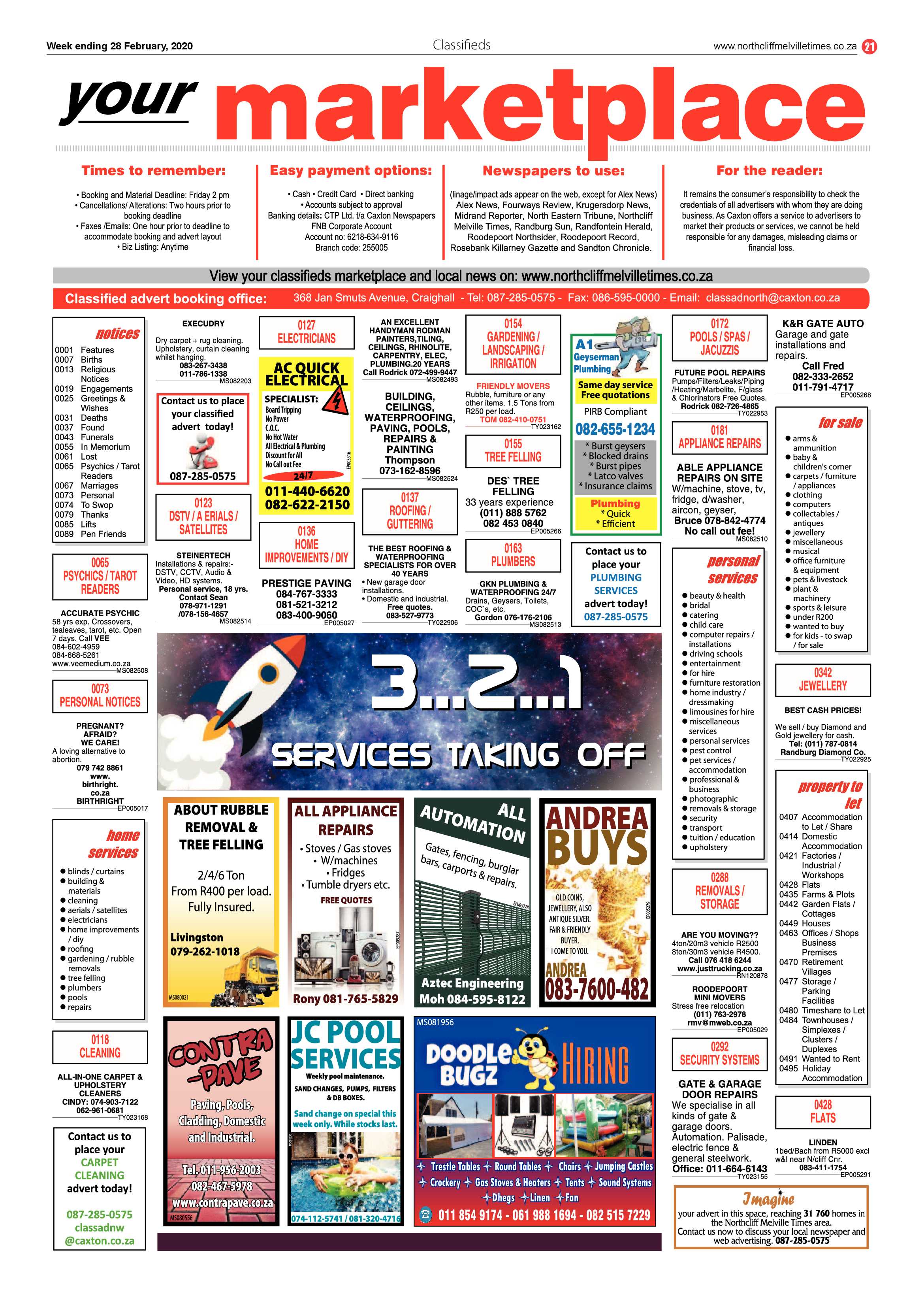 Northcliff Melville Times 28 February 2020 page 21