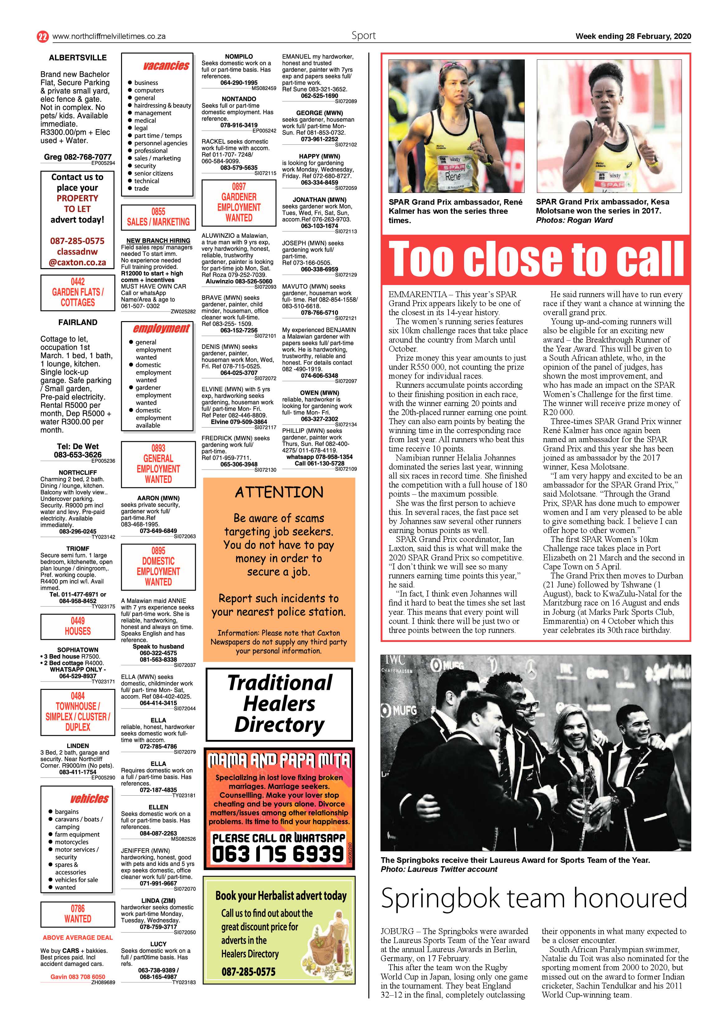 Northcliff Melville Times 28 February 2020 page 22