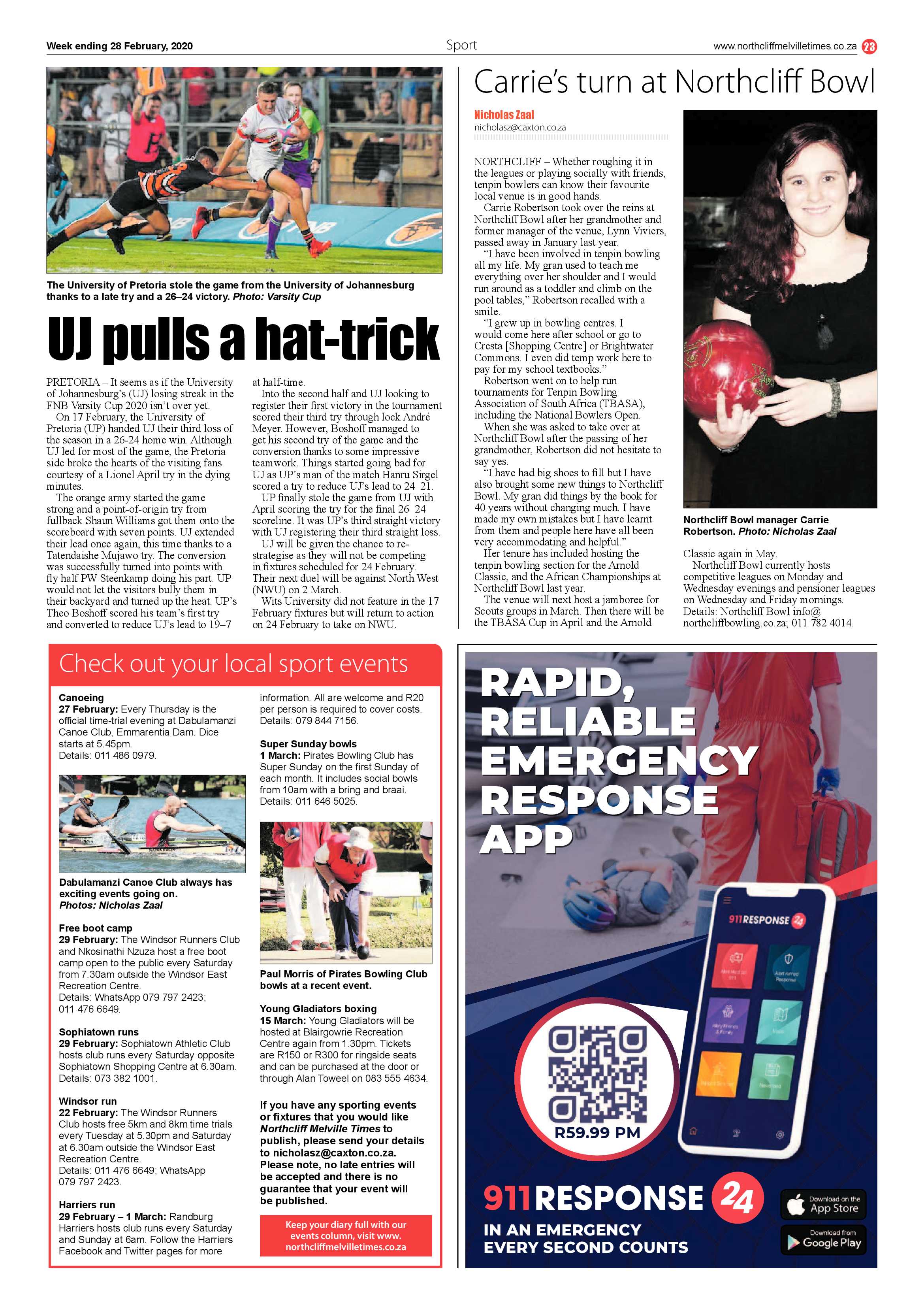 Northcliff Melville Times 28 February 2020 page 23