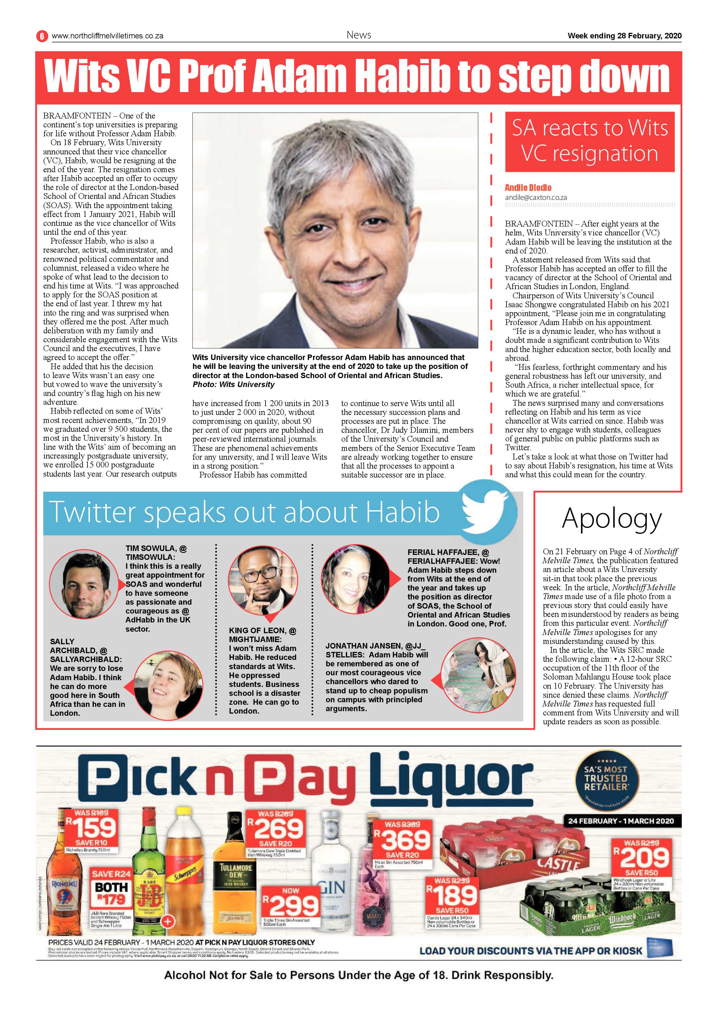 Northcliff Melville Times 28 February 2020 page 6