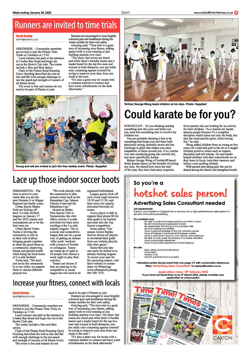 Northcliff Melville Times 28 January 2022 page 11