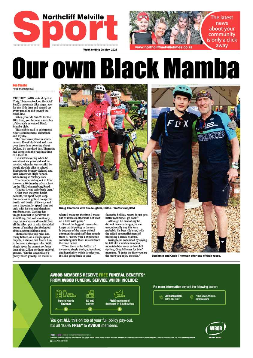 Northcliff Melville Times 28 May 2021 page 12
