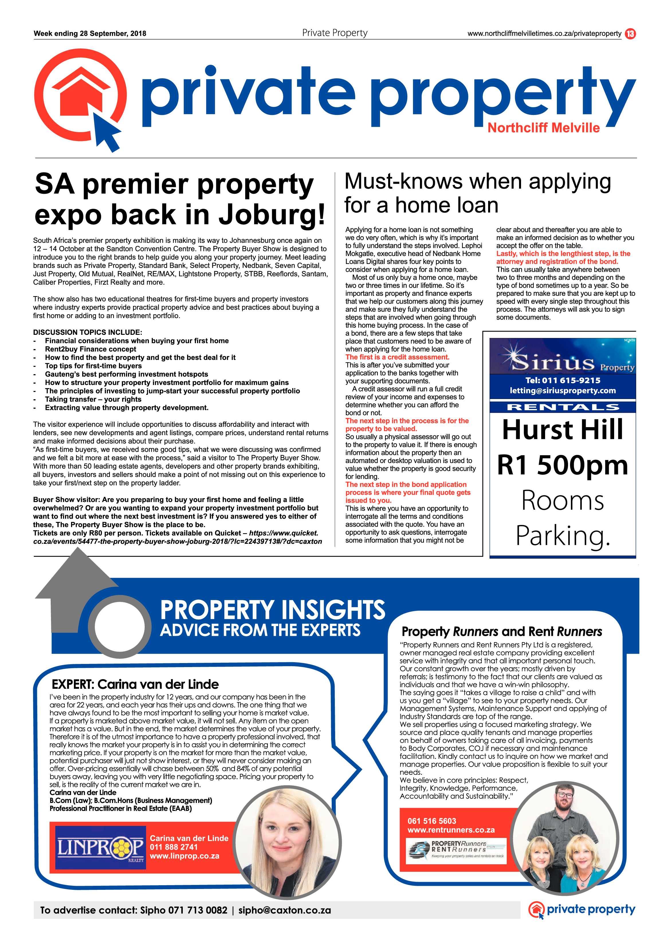Northcliff Melville Times 28 September 2018 page 13