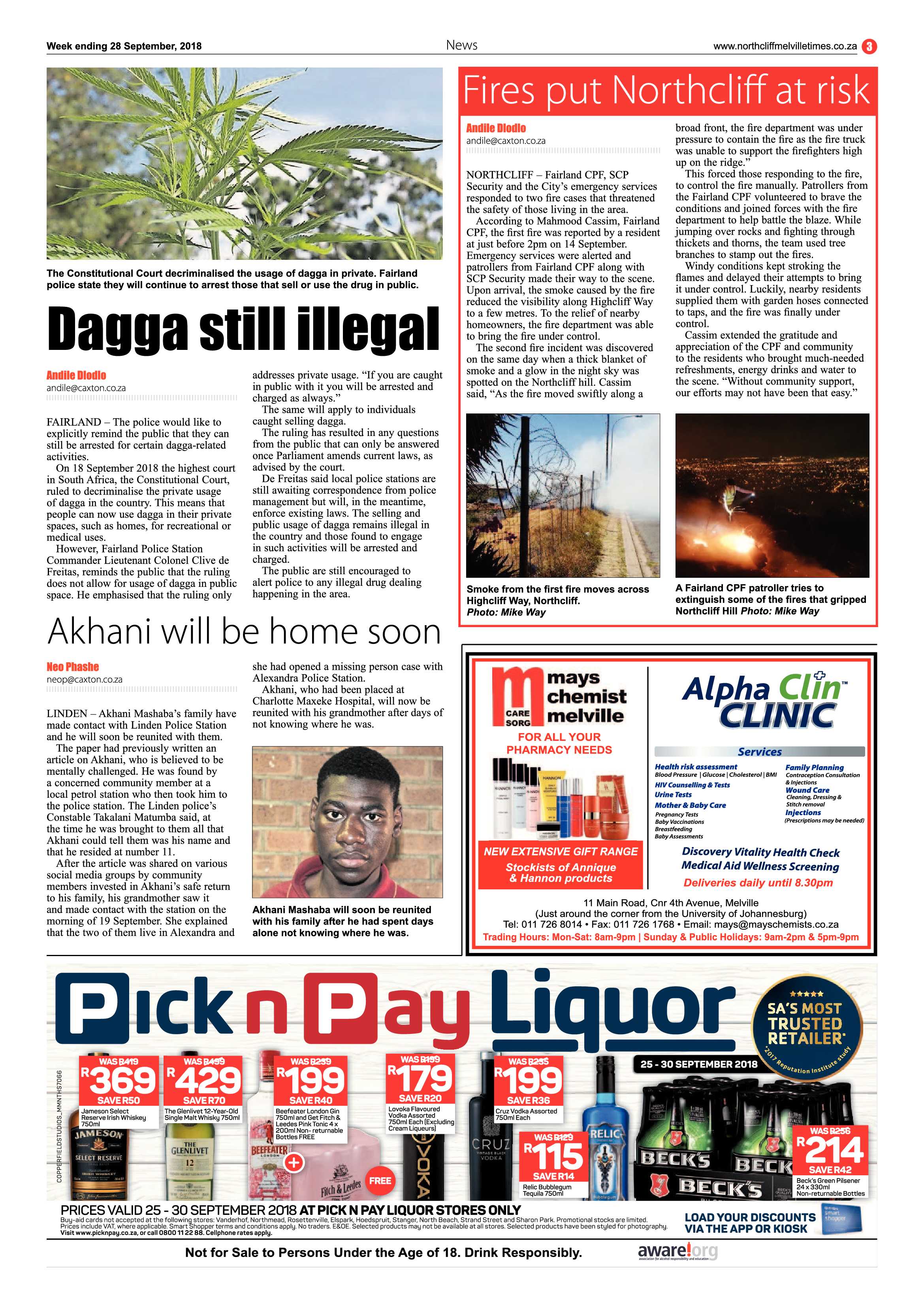Northcliff Melville Times 28 September 2018 page 3