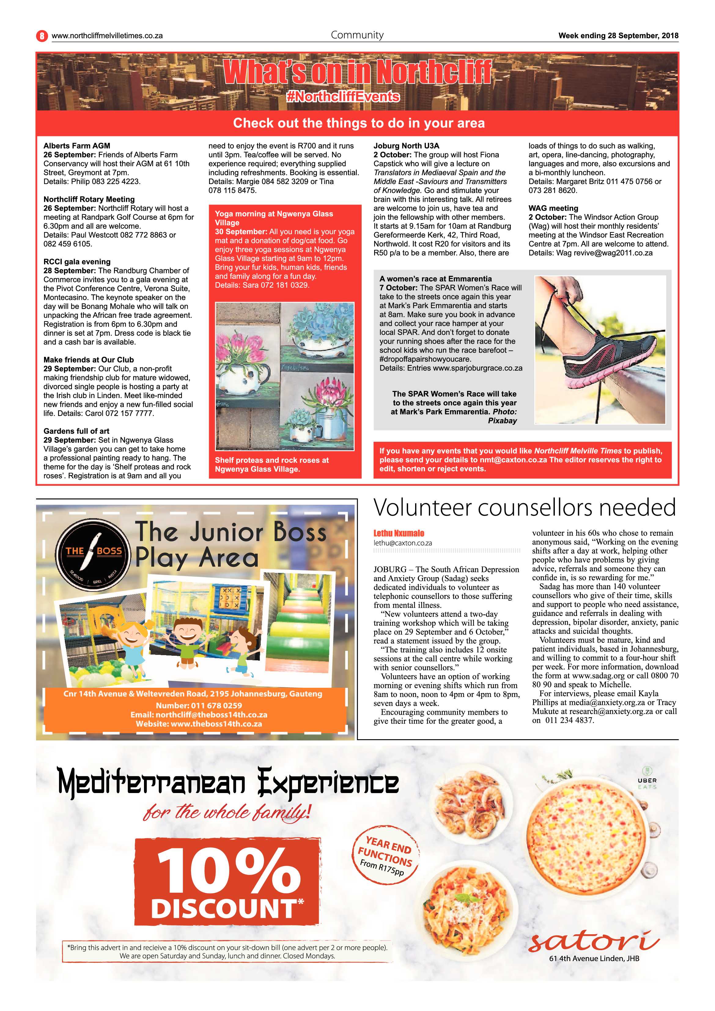 Northcliff Melville Times 28 September 2018 page 8