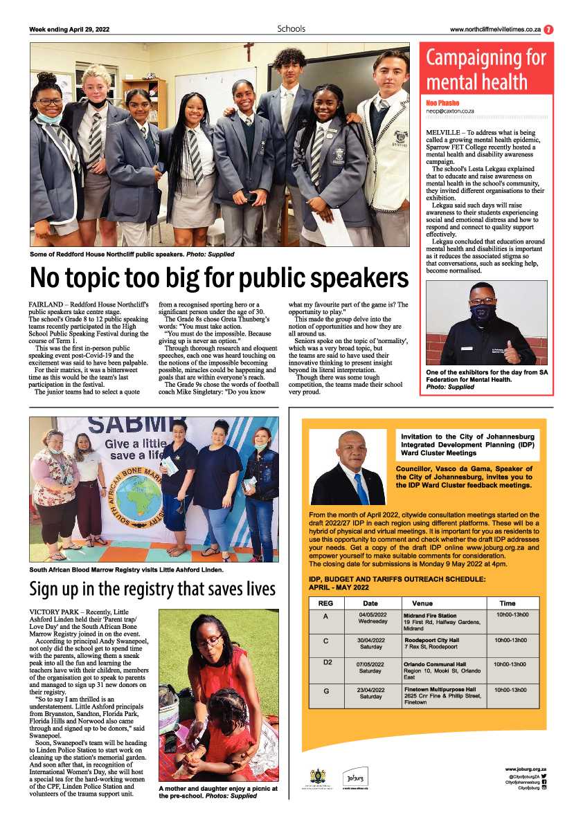 Northcliff Melville Times 29 April 2022 page 7