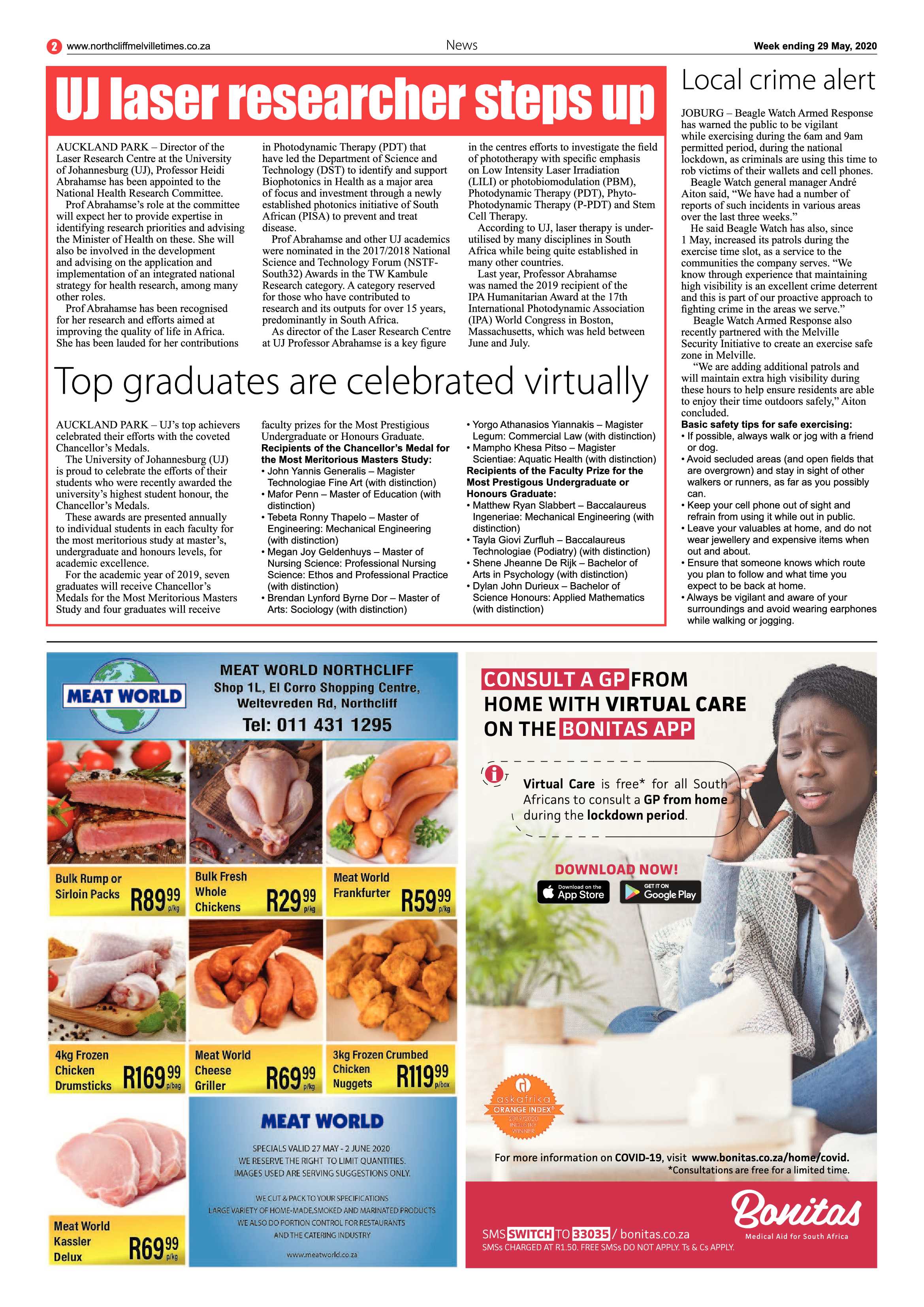 Northcliff Melville Times 29 May 2020 page 2
