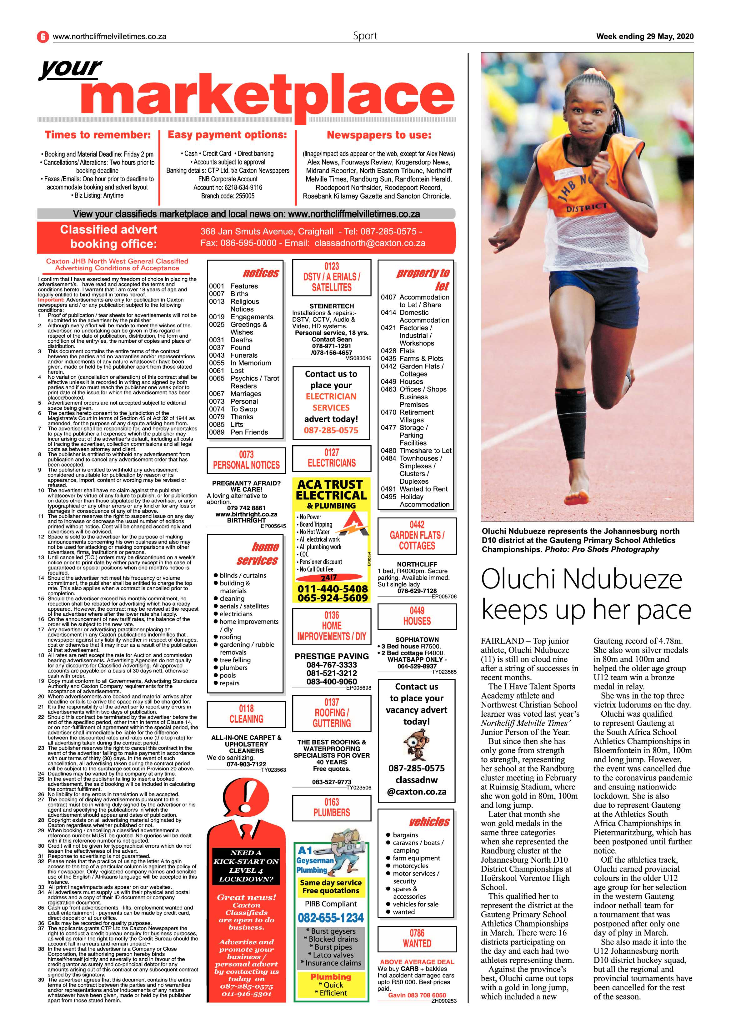 Northcliff Melville Times 29 May 2020 page 6