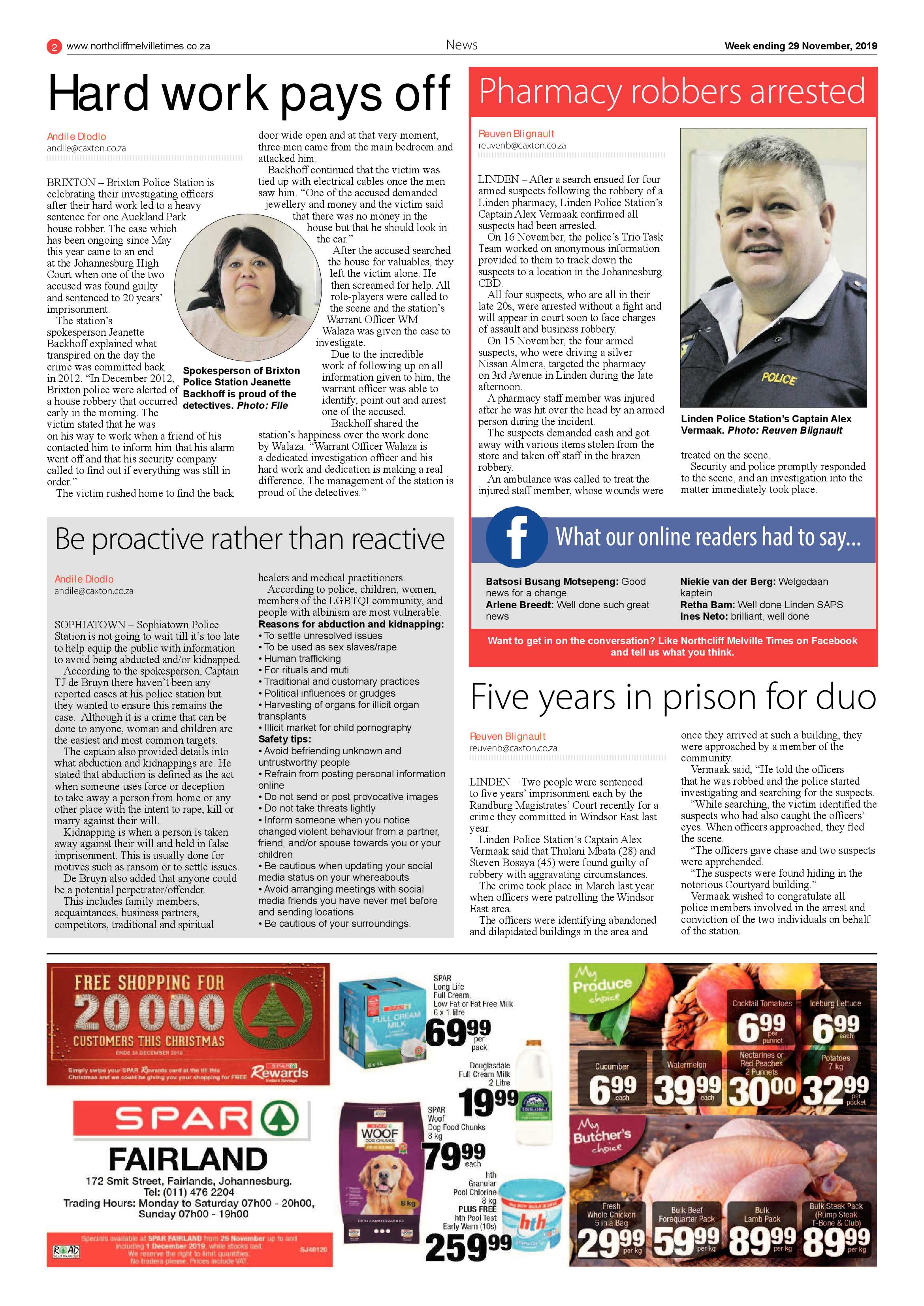 Northcliff Melville Time 29 November 2019 page 2