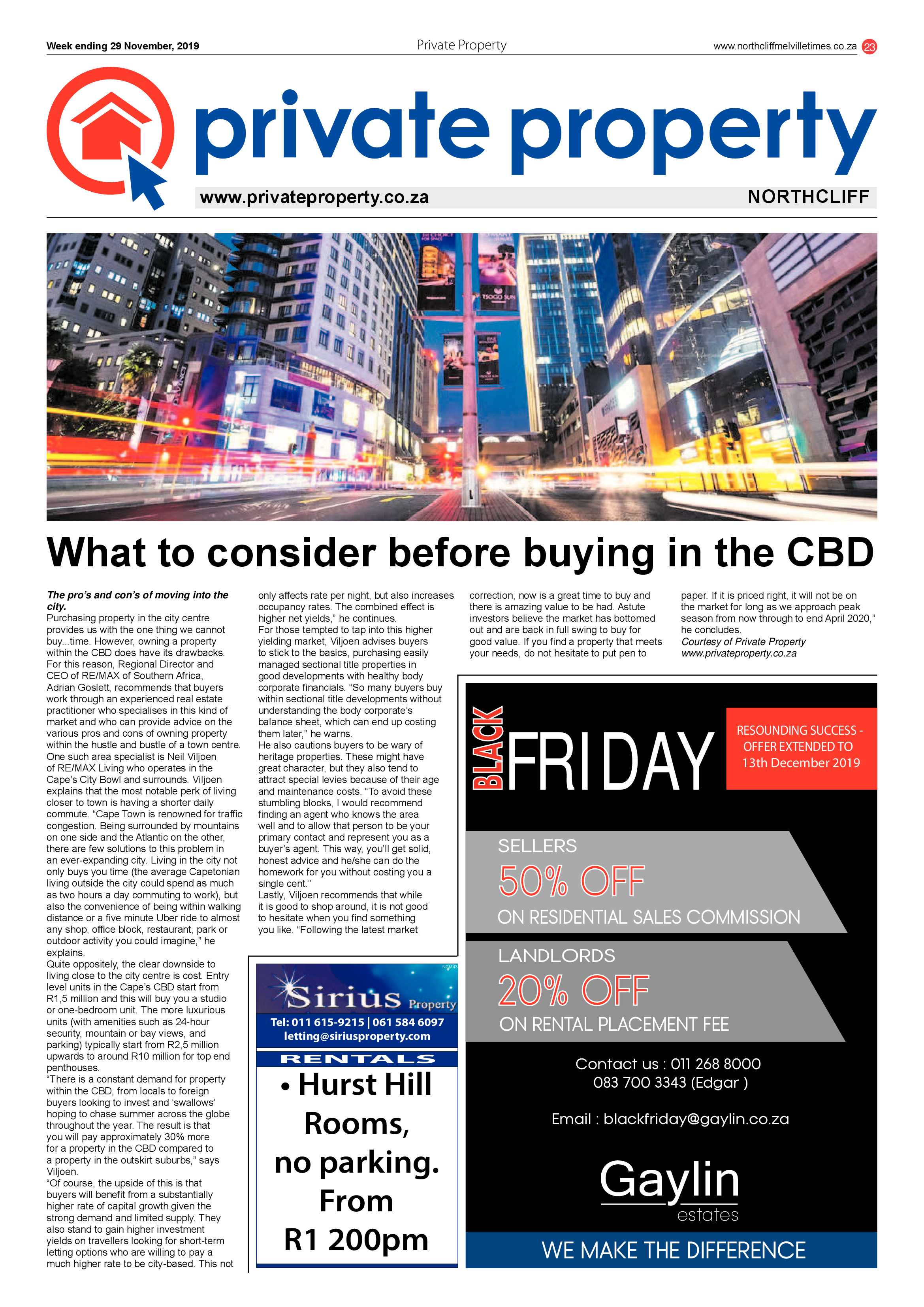 Northcliff Melville Time 29 November 2019 page 23
