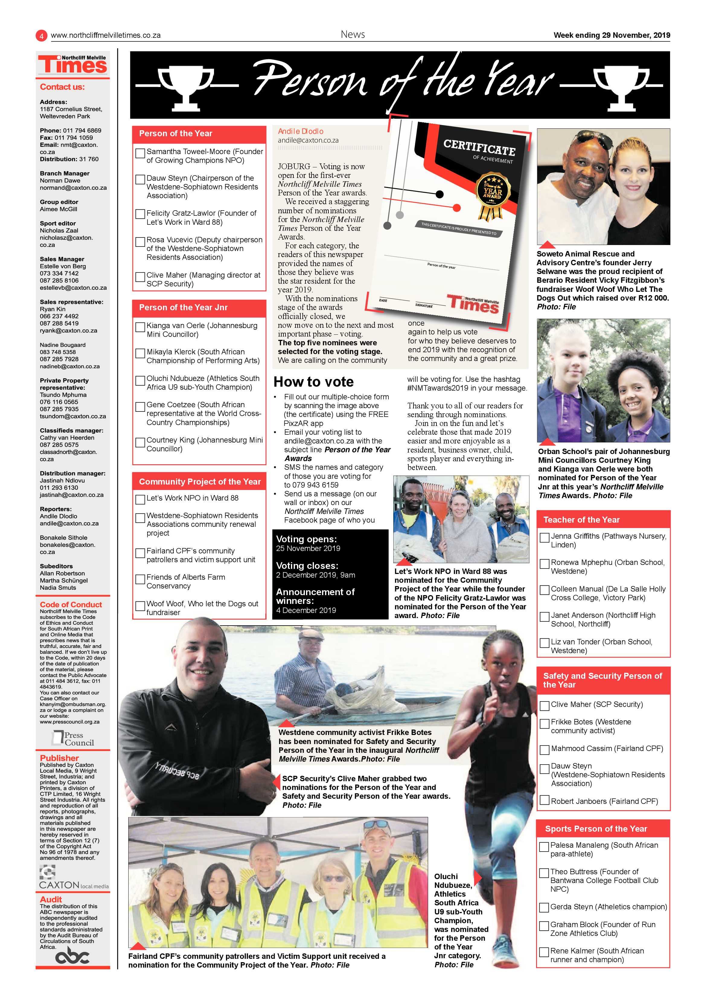 Northcliff Melville Time 29 November 2019 page 4