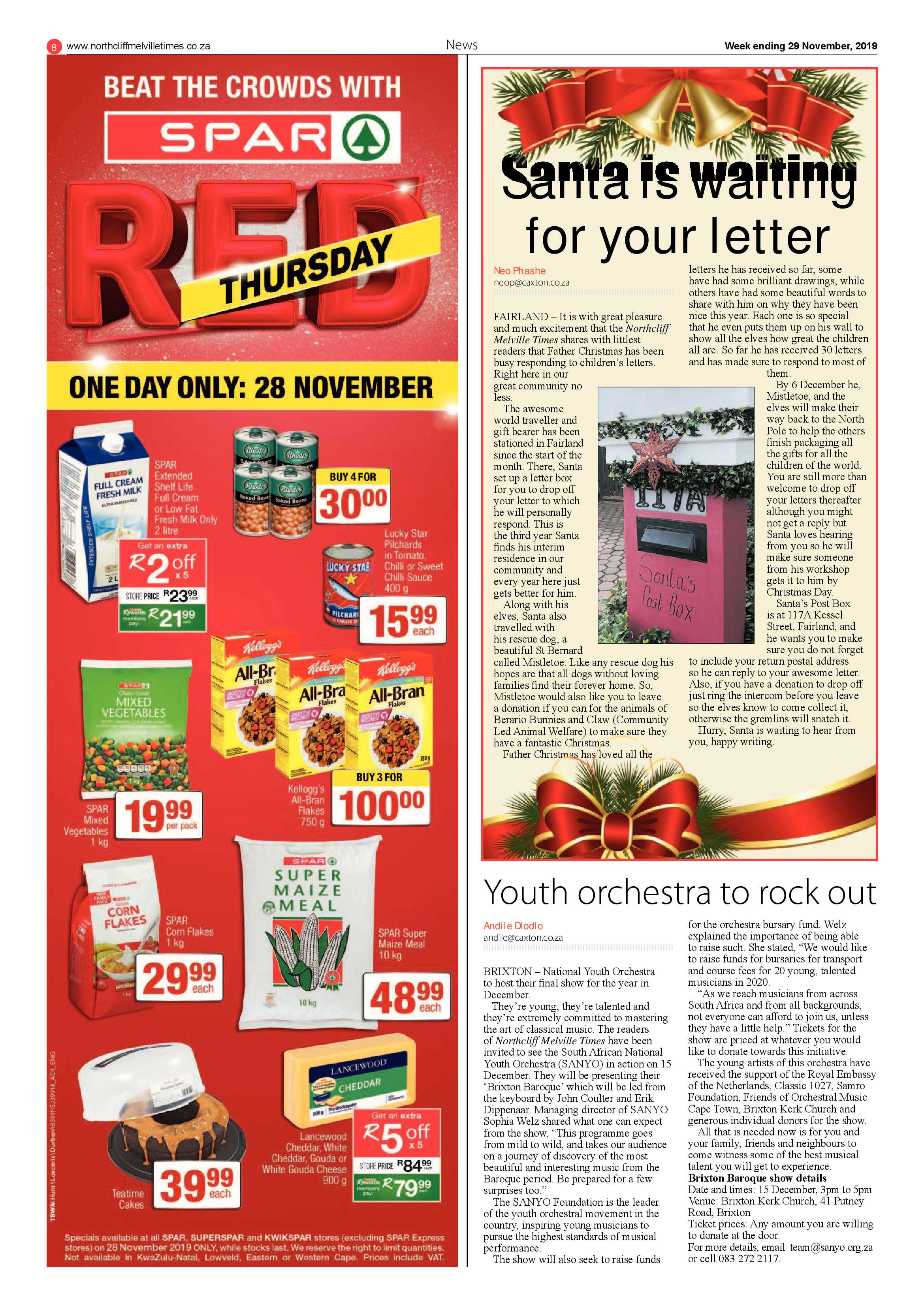 Northcliff Melville Time 29 November 2019 - Northcliff ...