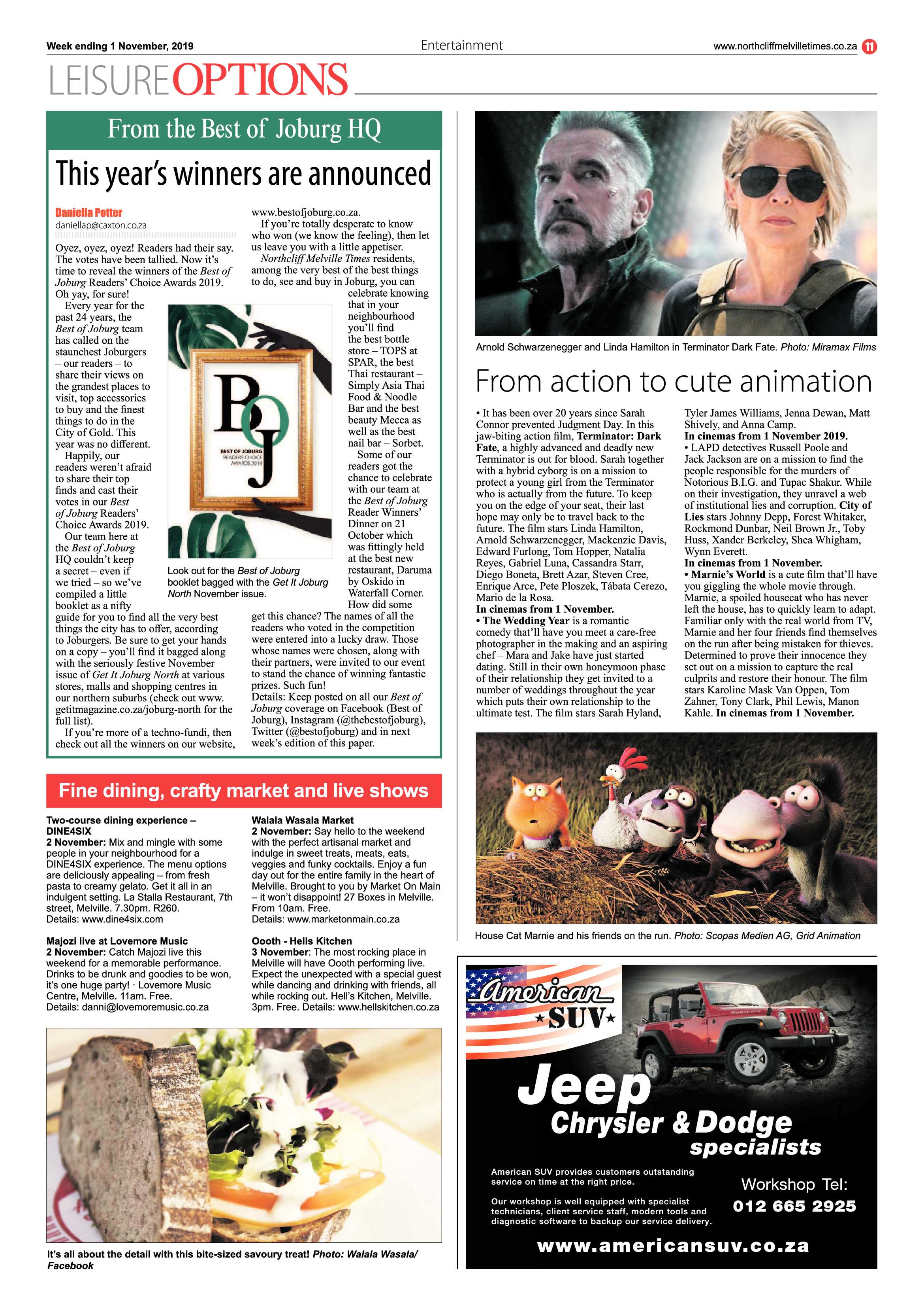 Northcliff Melville Times 29 October, 2019 page 11
