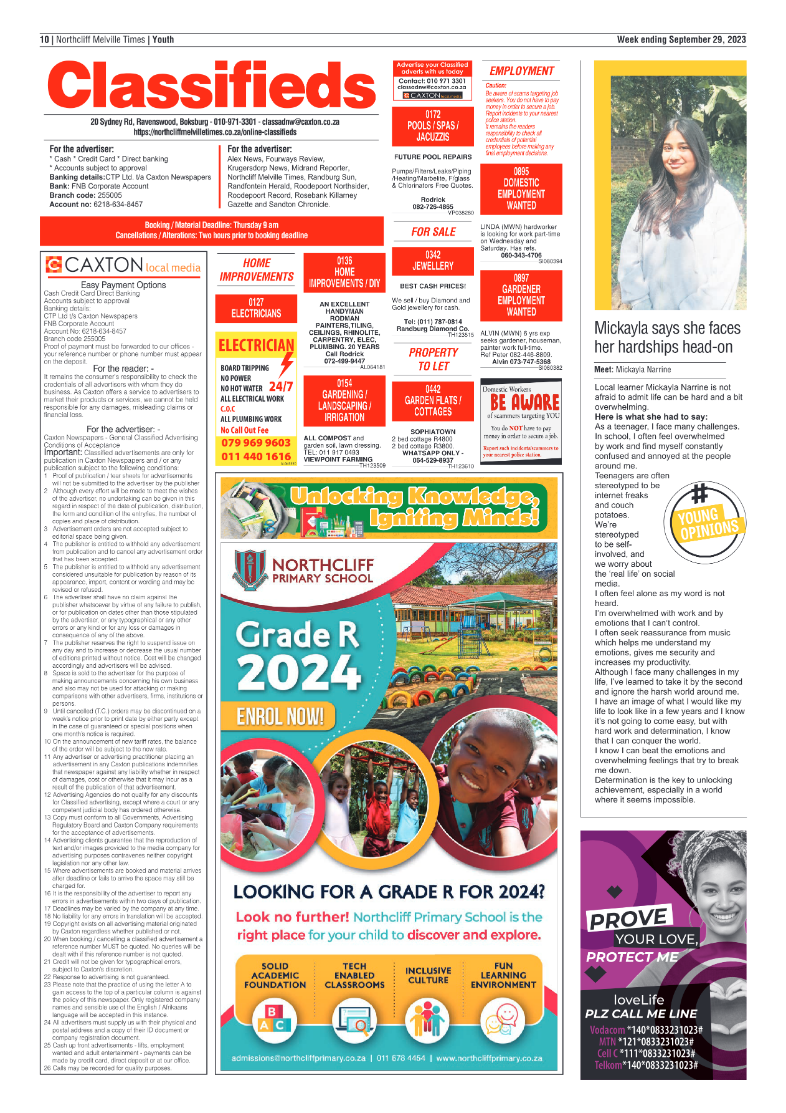 Northcliff Melville Times 29 September 2023 page 10