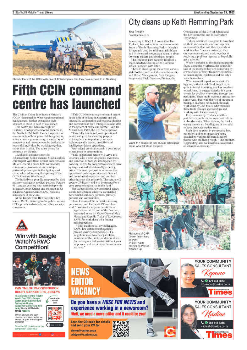 Northcliff Melville Times 29 September 2023 page 2