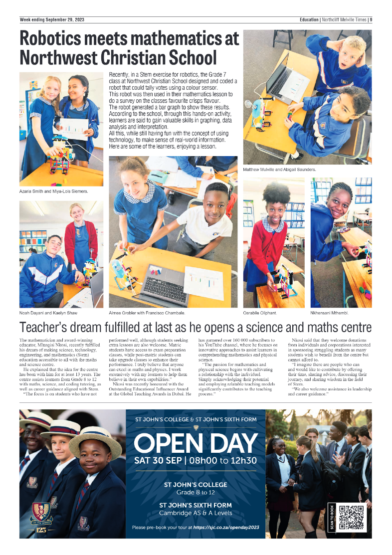 Northcliff Melville Times 29 September 2023 page 9