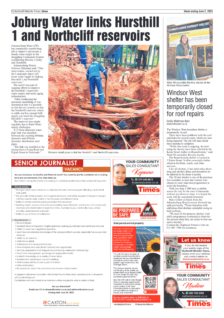 Northcliff Melville Times 2 June 2023 page 2