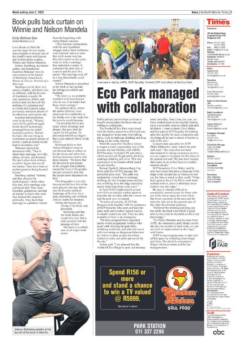 Northcliff Melville Times 2 June 2023 page 3