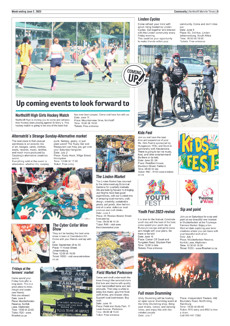 Northcliff Melville Times 2 June 2023 page 9