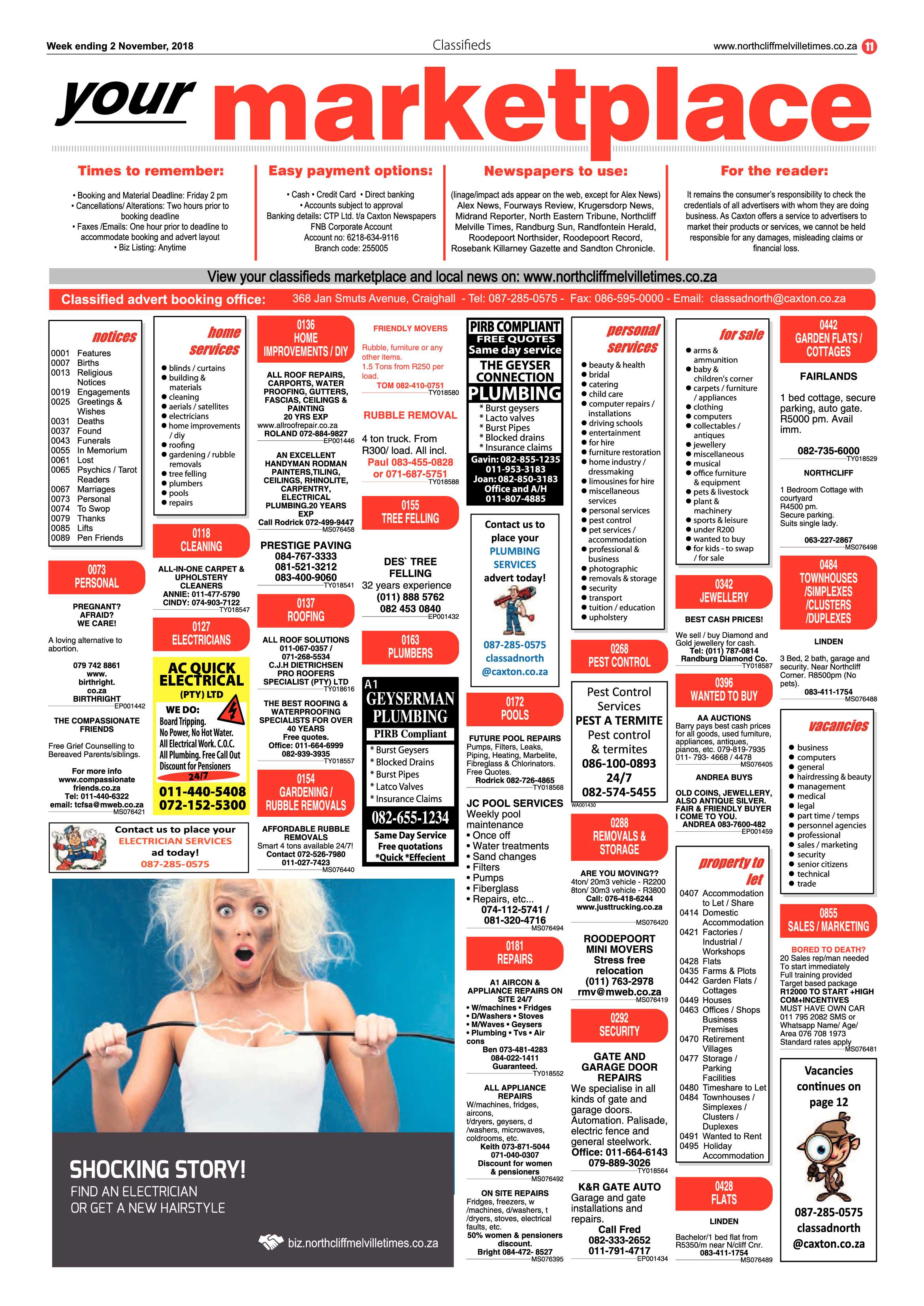 Northcliff Melville Times 2 November 2018 page 11