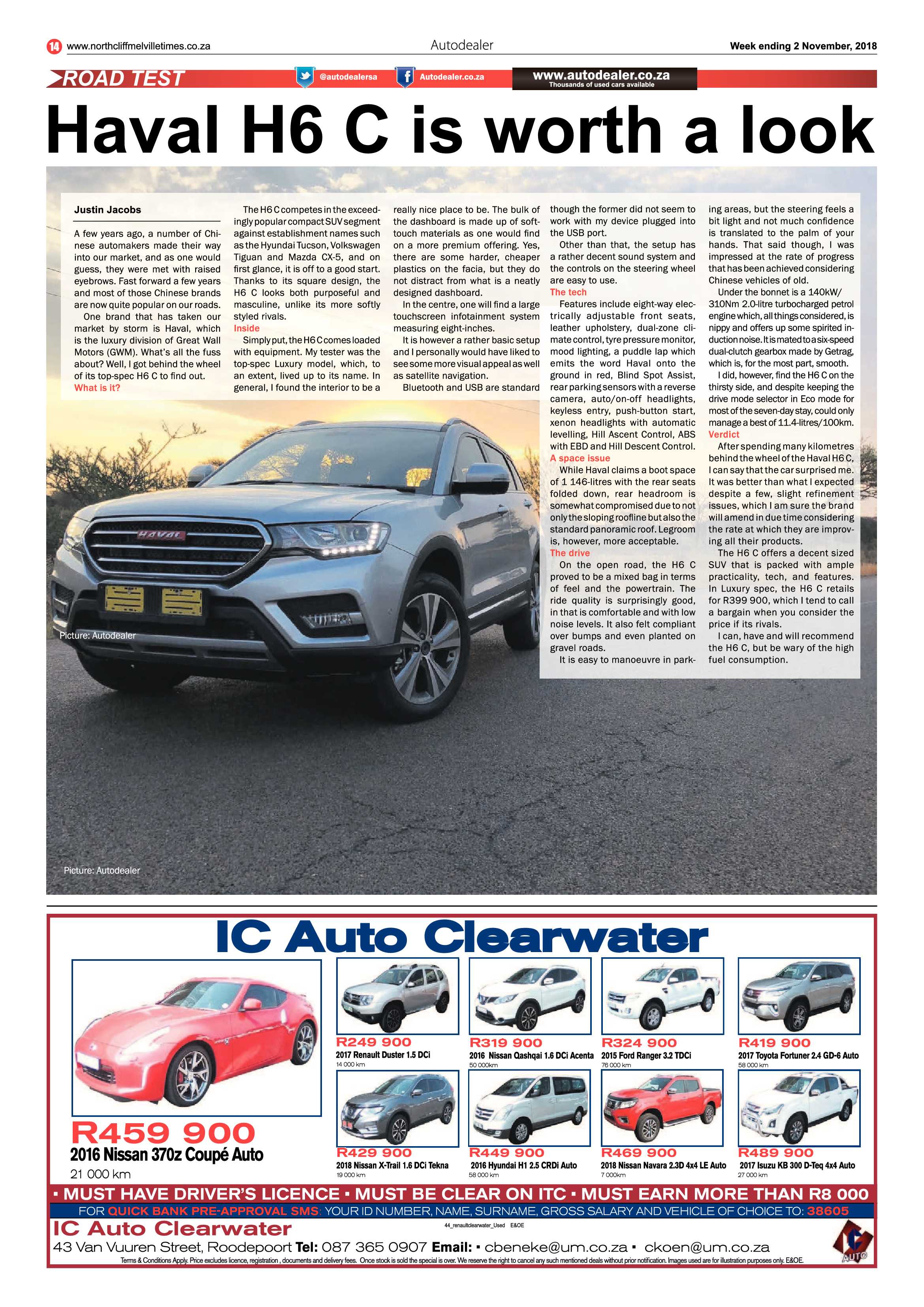 Northcliff Melville Times 2 November 2018 page 14