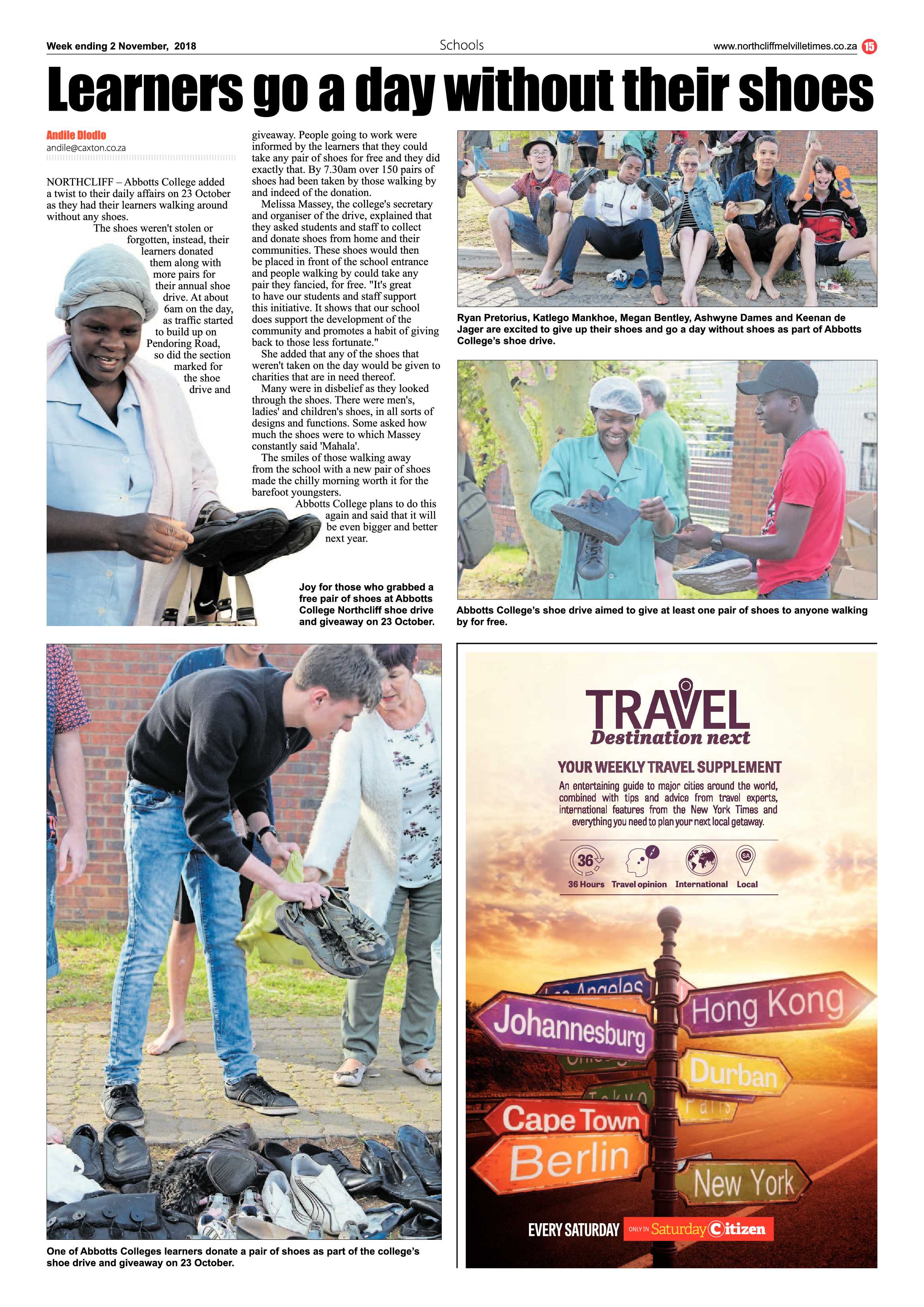 Northcliff Melville Times 2 November 2018 page 15
