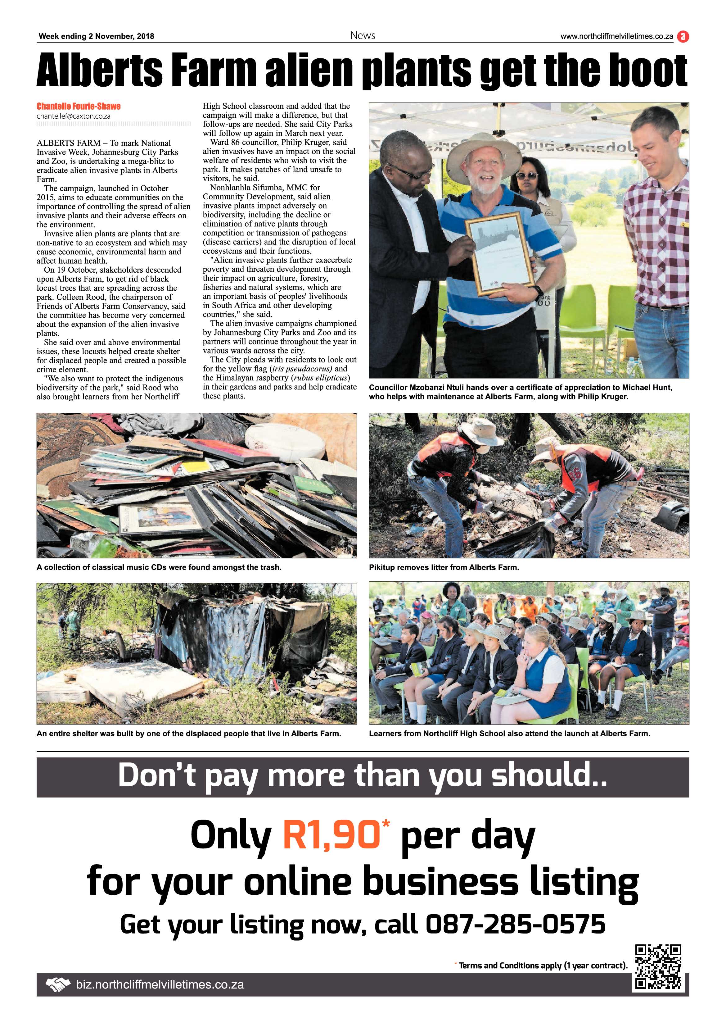 Northcliff Melville Times 2 November 2018 page 3