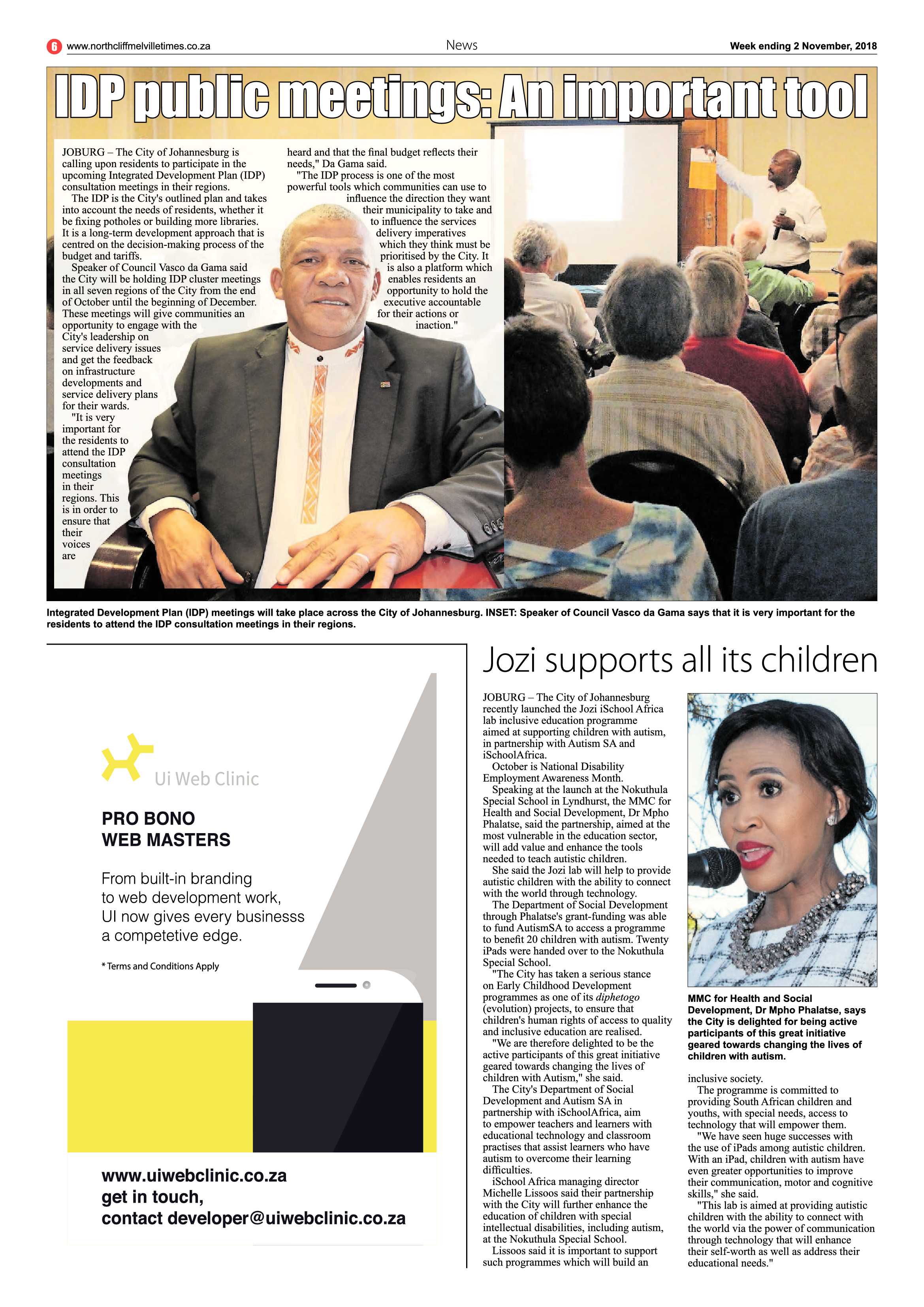Northcliff Melville Times 2 November 2018 page 6