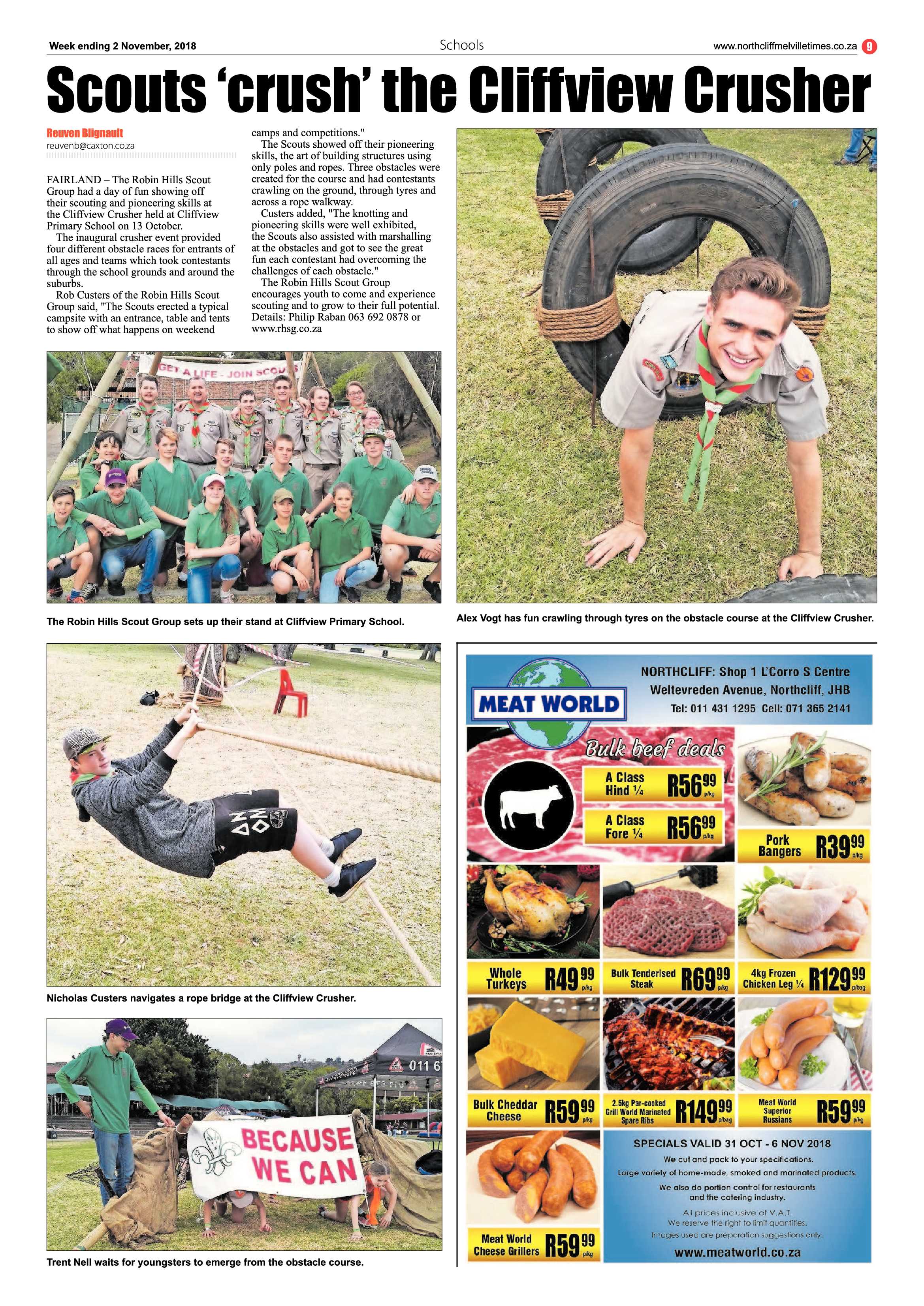 Northcliff Melville Times 2 November 2018 page 9