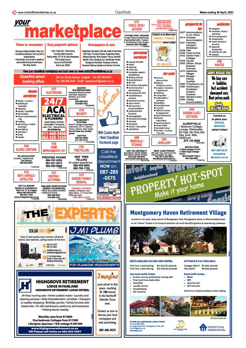 Northcliff Melville Times 30 April 2021 page 10