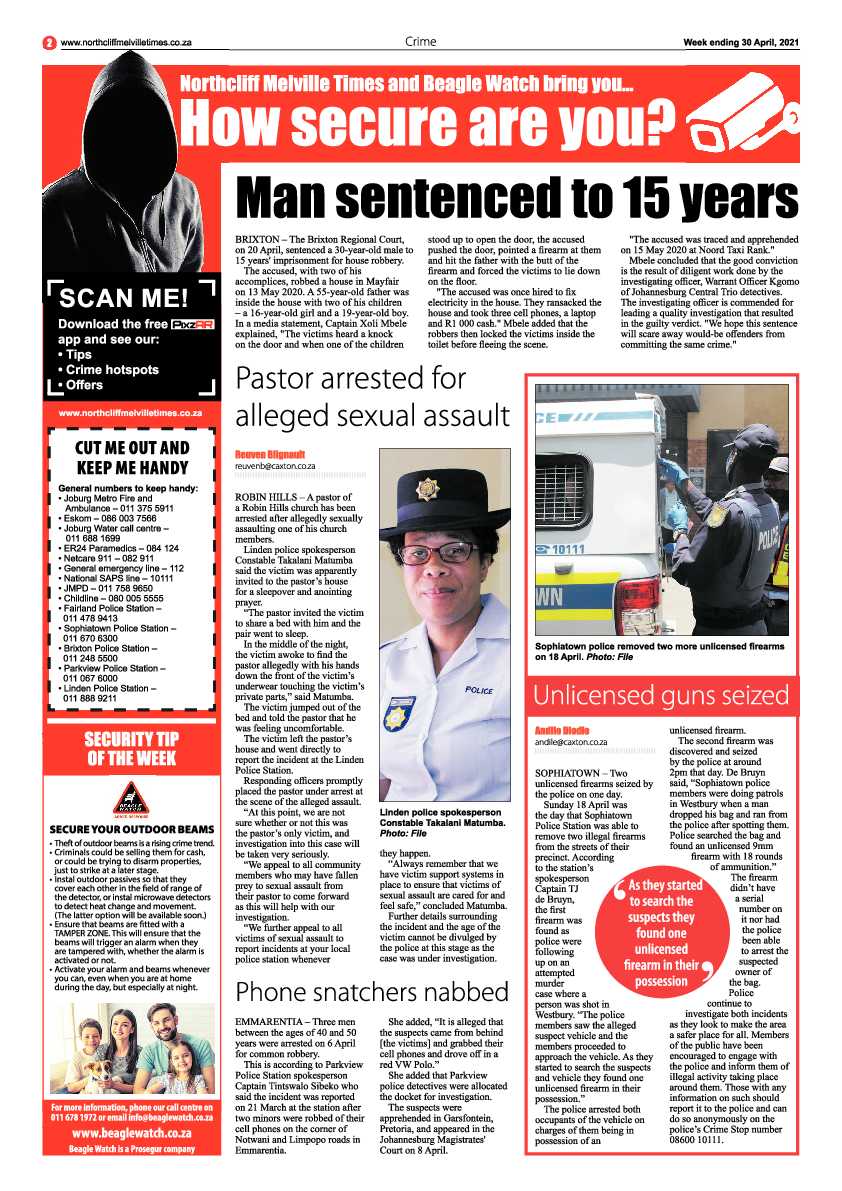 Northcliff Melville Times 30 April 2021 page 2