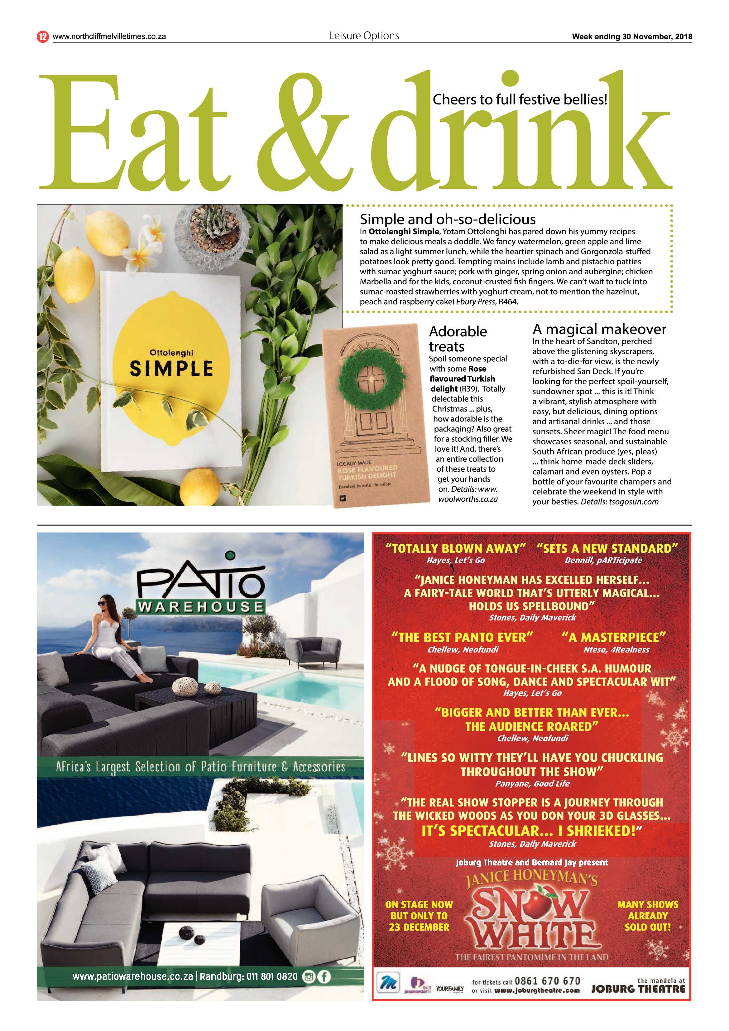 Northcliff Melville Times 30 November 2018 page 12