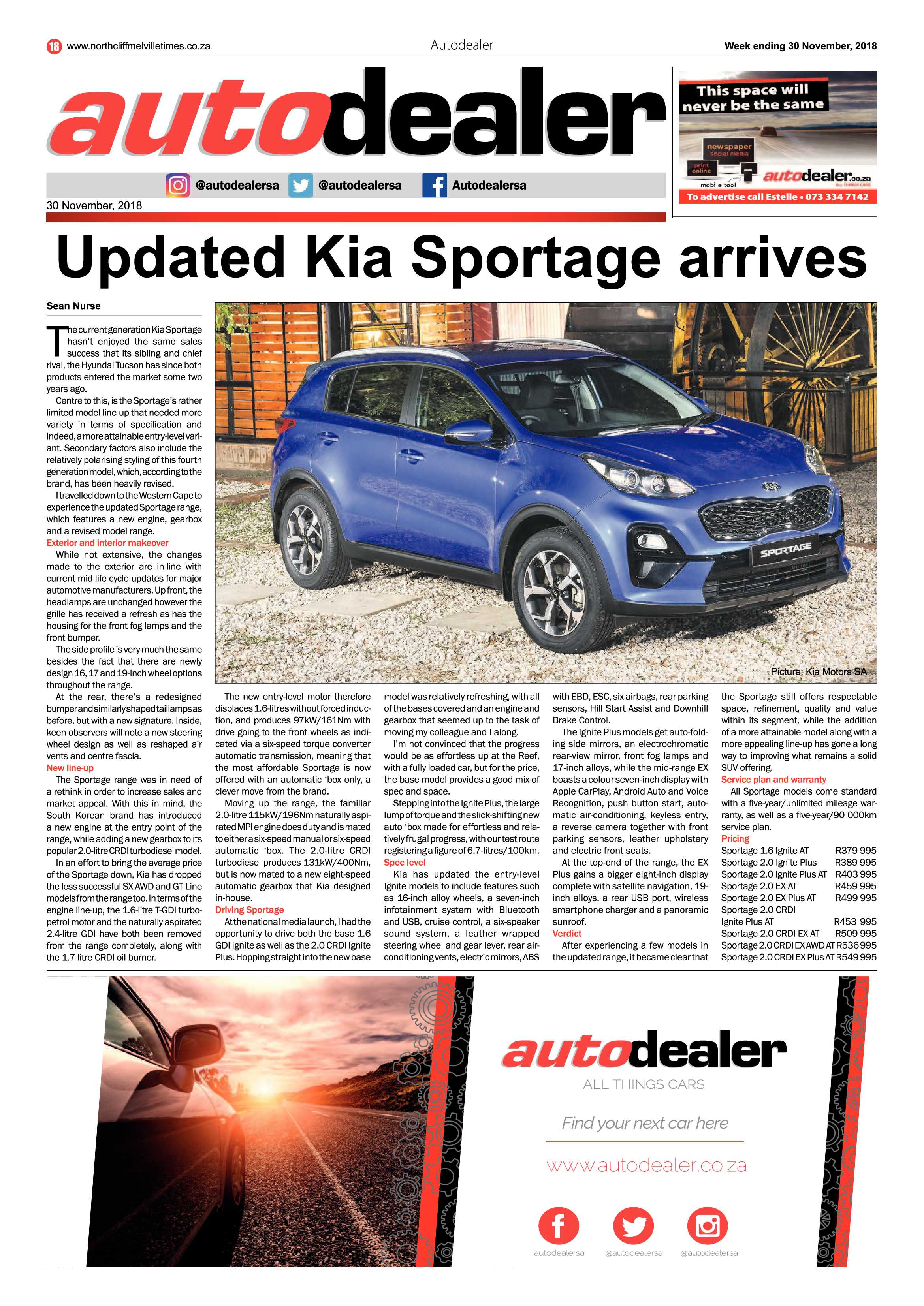 Northcliff Melville Times 30 November 2018 page 18