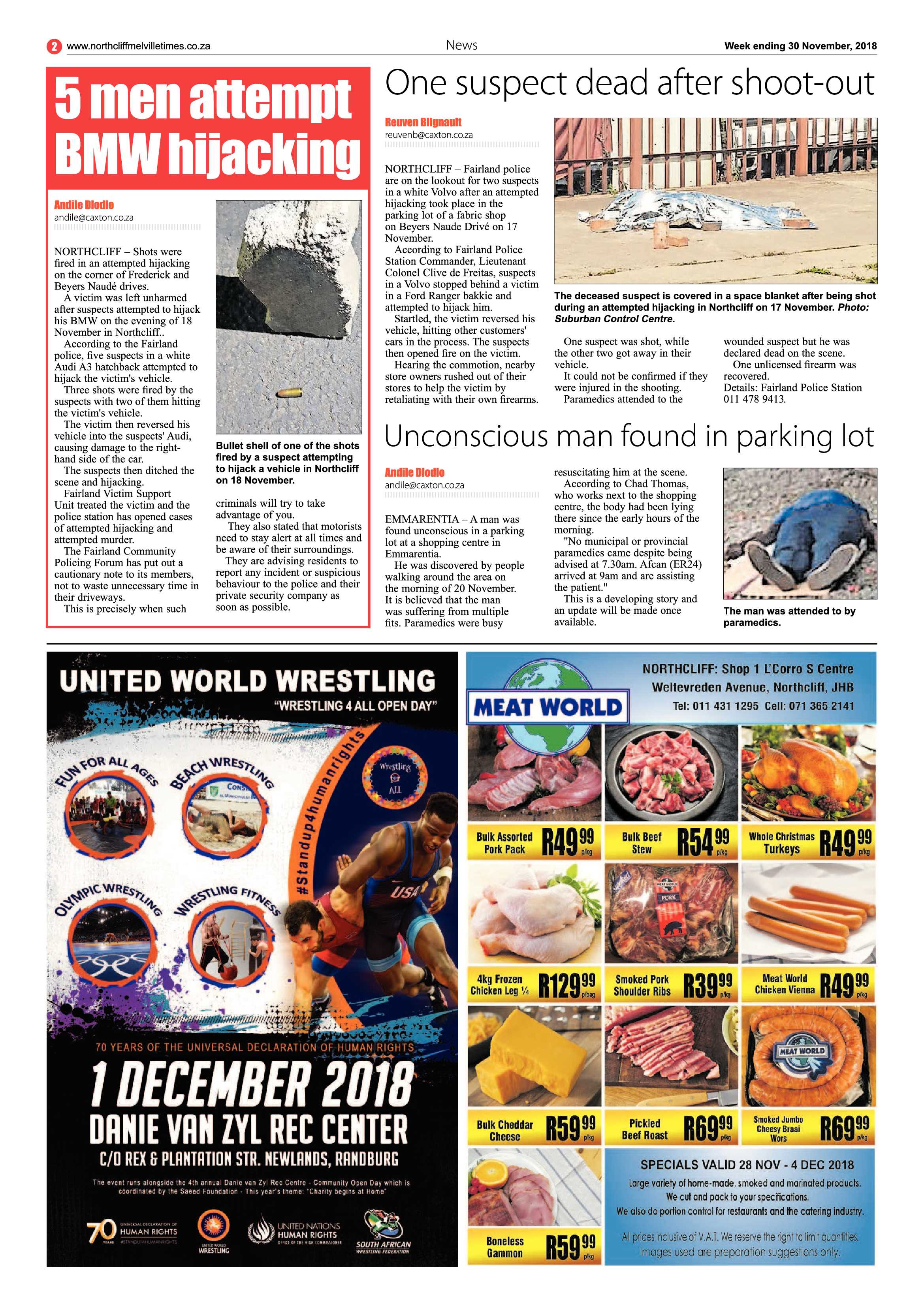 Northcliff Melville Times 30 November 2018 page 2