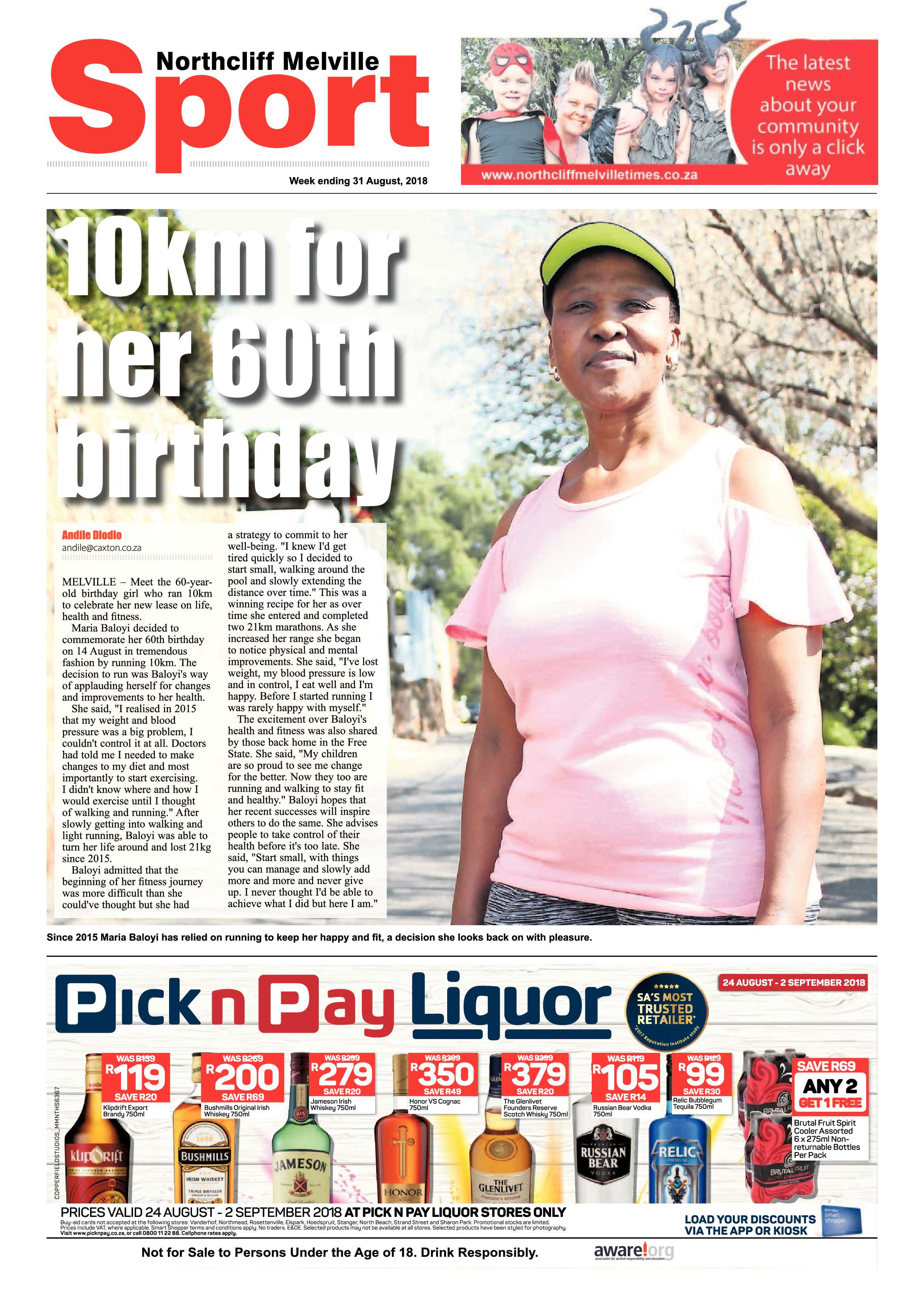 Northcliff Melville Times 31 August 2018 page 16