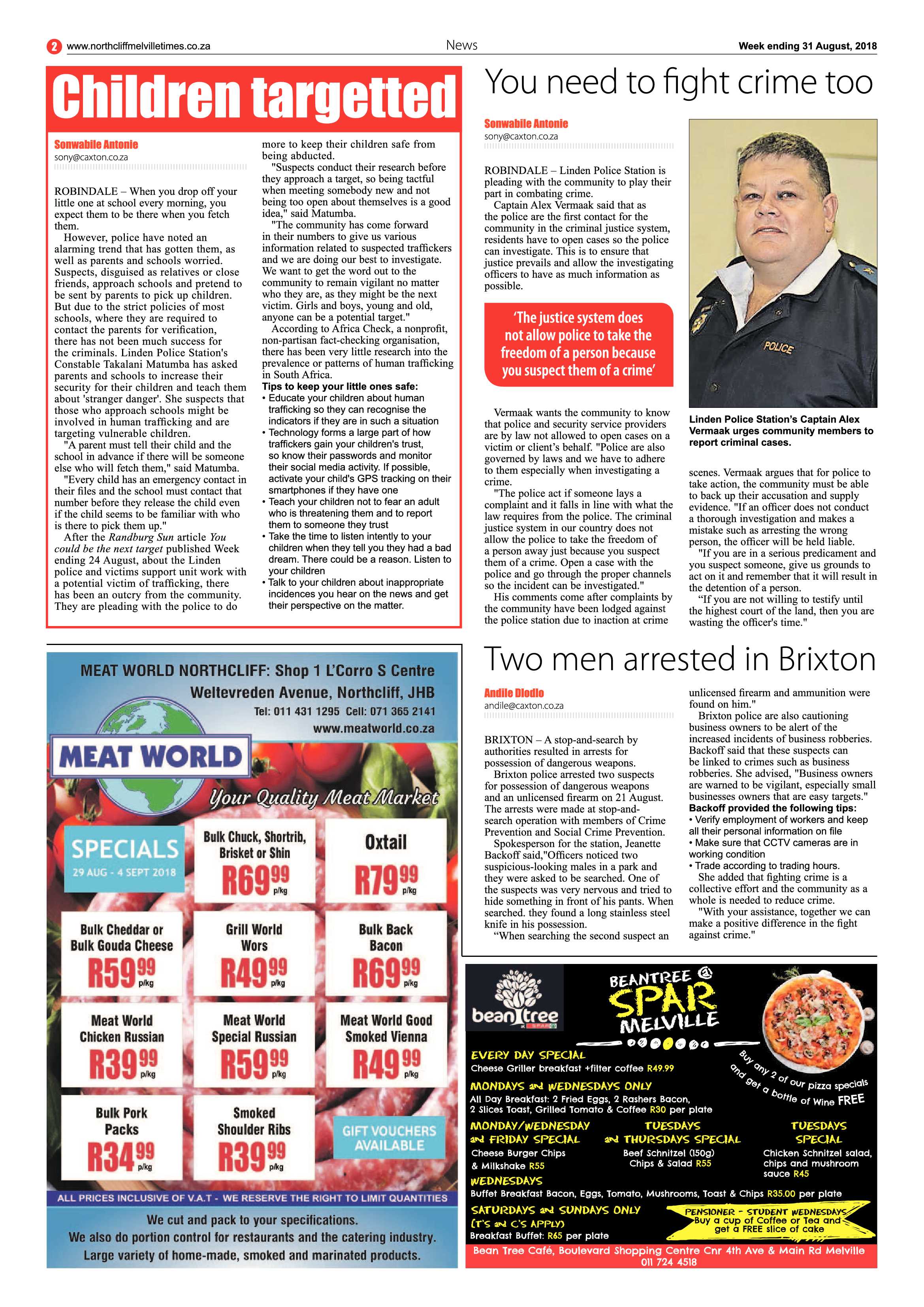 Northcliff Melville Times 31 August 2018 page 2