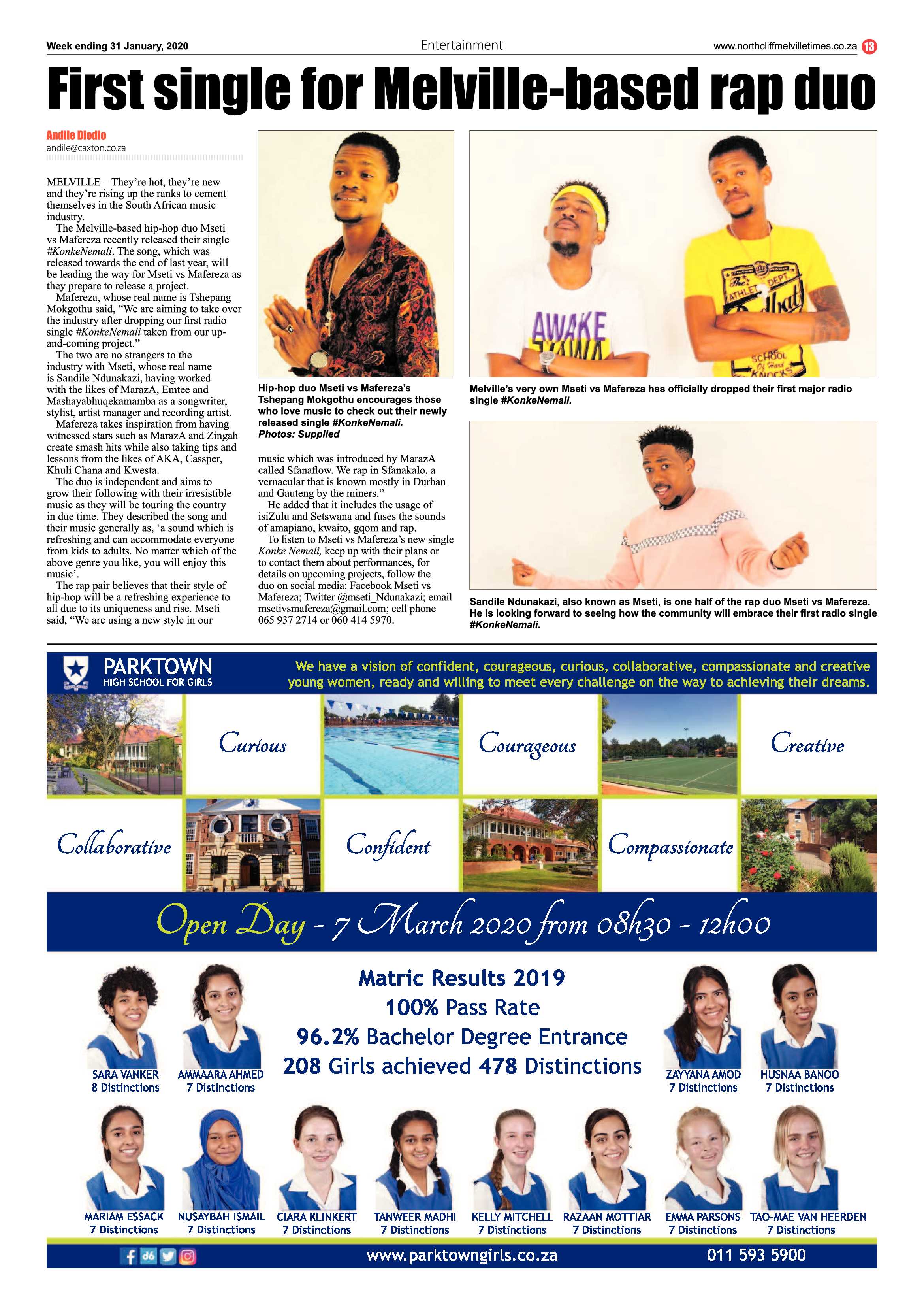 Northcliff Melville Times 31 January 2020 page 13